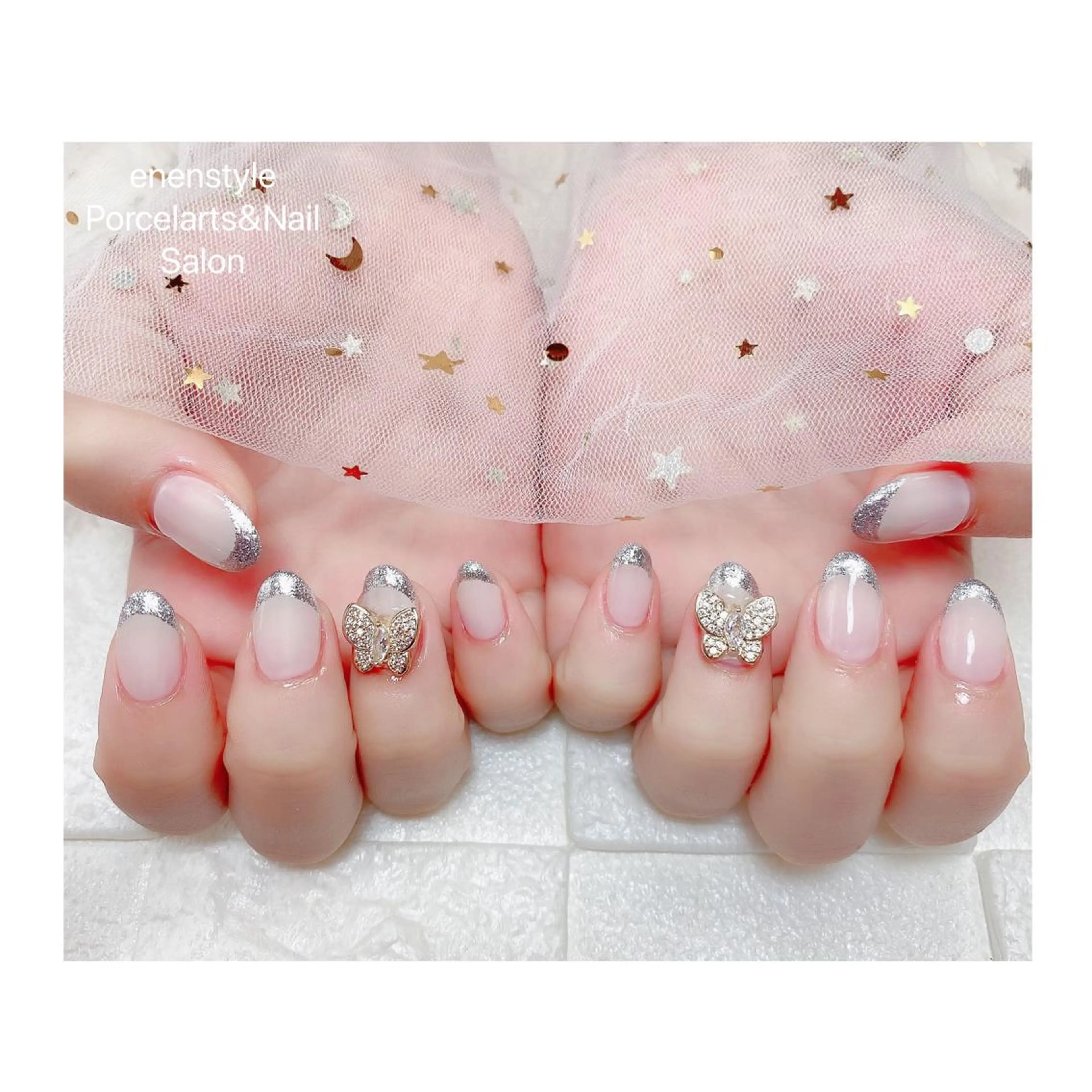 ミディアム ネイル ハンドネイル 👑enen style👑のネイルデザイン