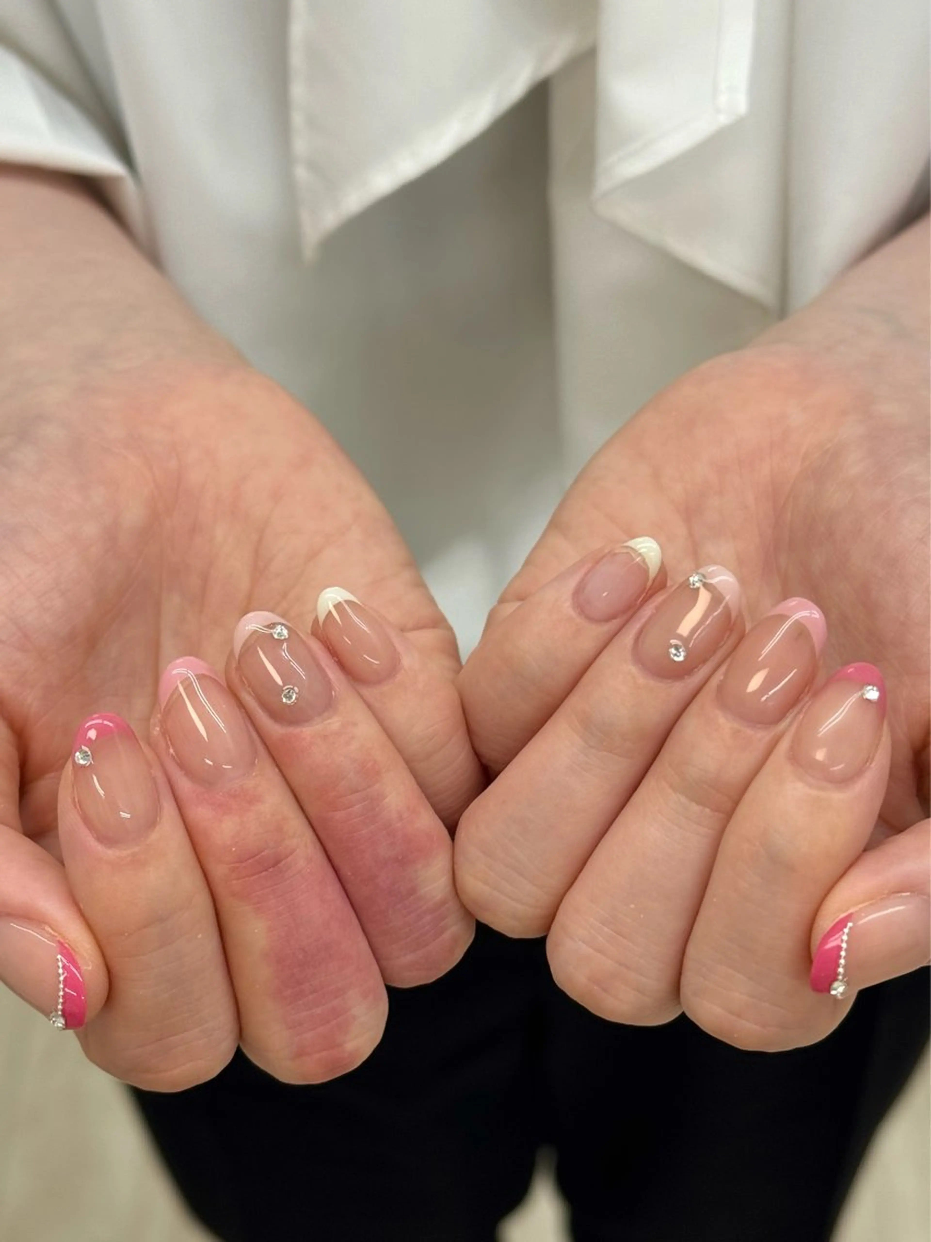 ネイル 長さ出し フットネイル ジェルネイル マグネットネイル 持ち込み Ocean Nailのネイルデザイン