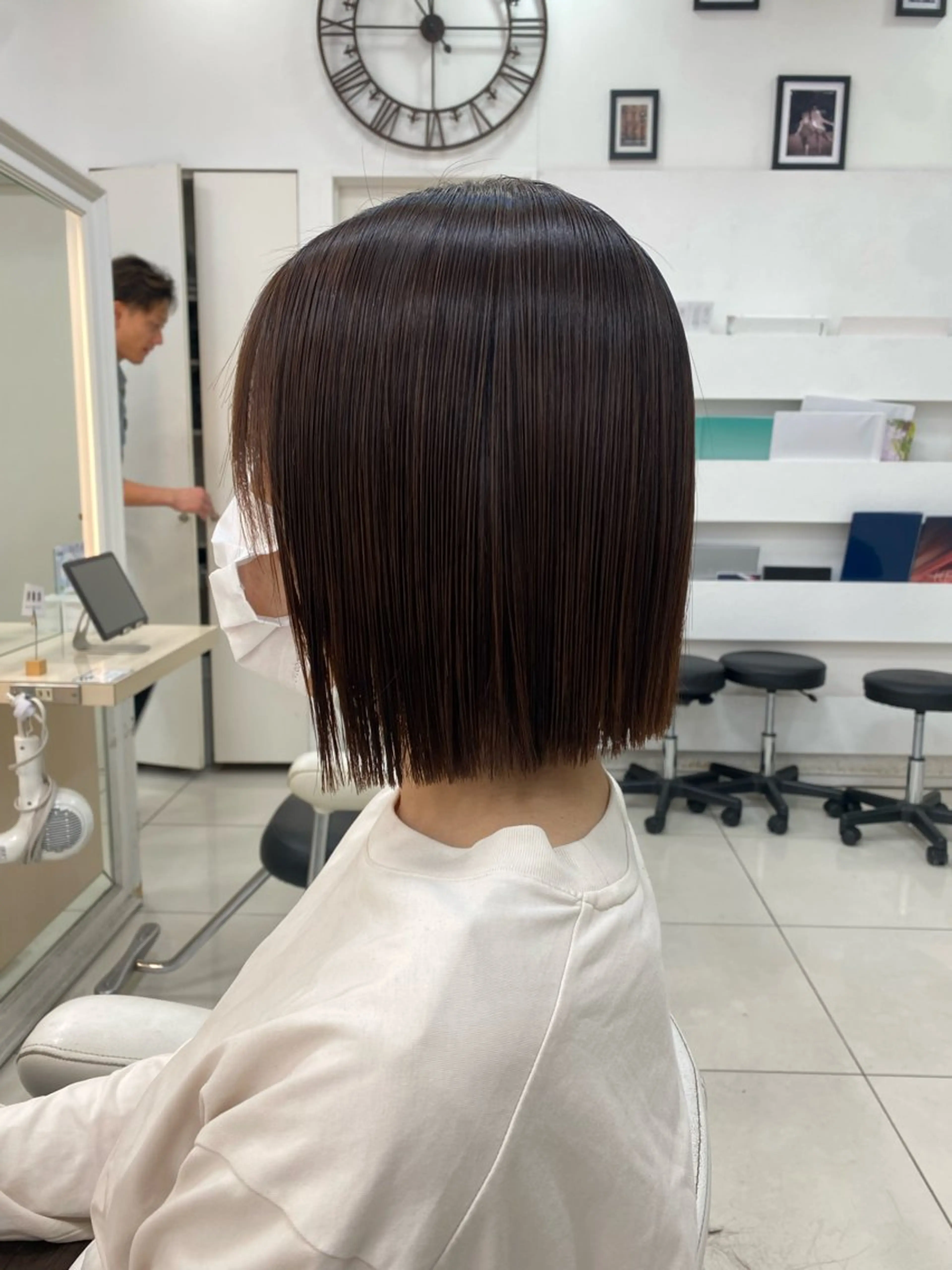 ミディアム 縮毛矯正 トリートメント 🌼上水流 彩乃🌼のヘアスタイル