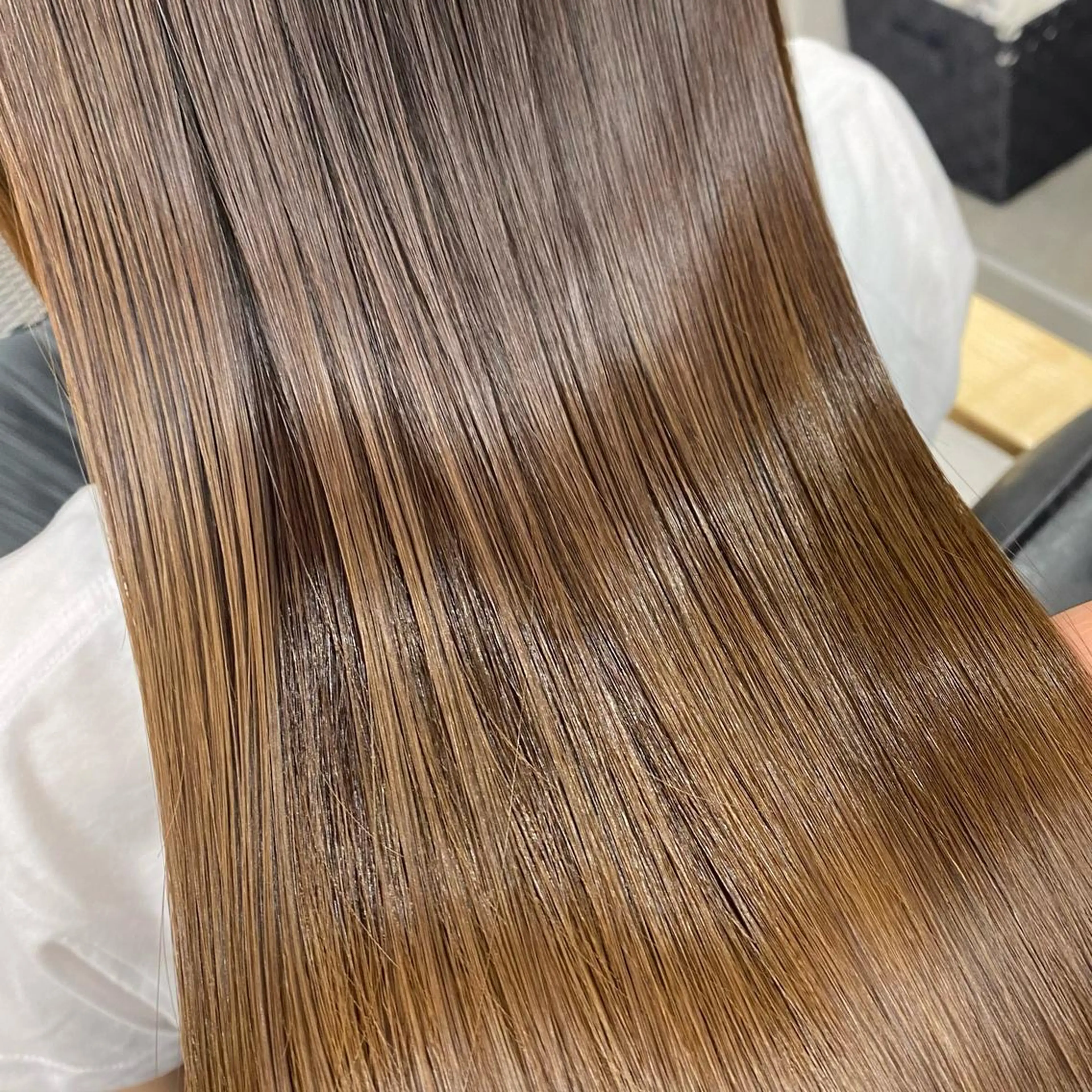 ミディアム パーマ ヘアアレンジ キッズ ネイル マツエク・マツパ アイブロウ 髪質改善 トリートメント mona/ ストレートスタイル✨のヘアスタイル