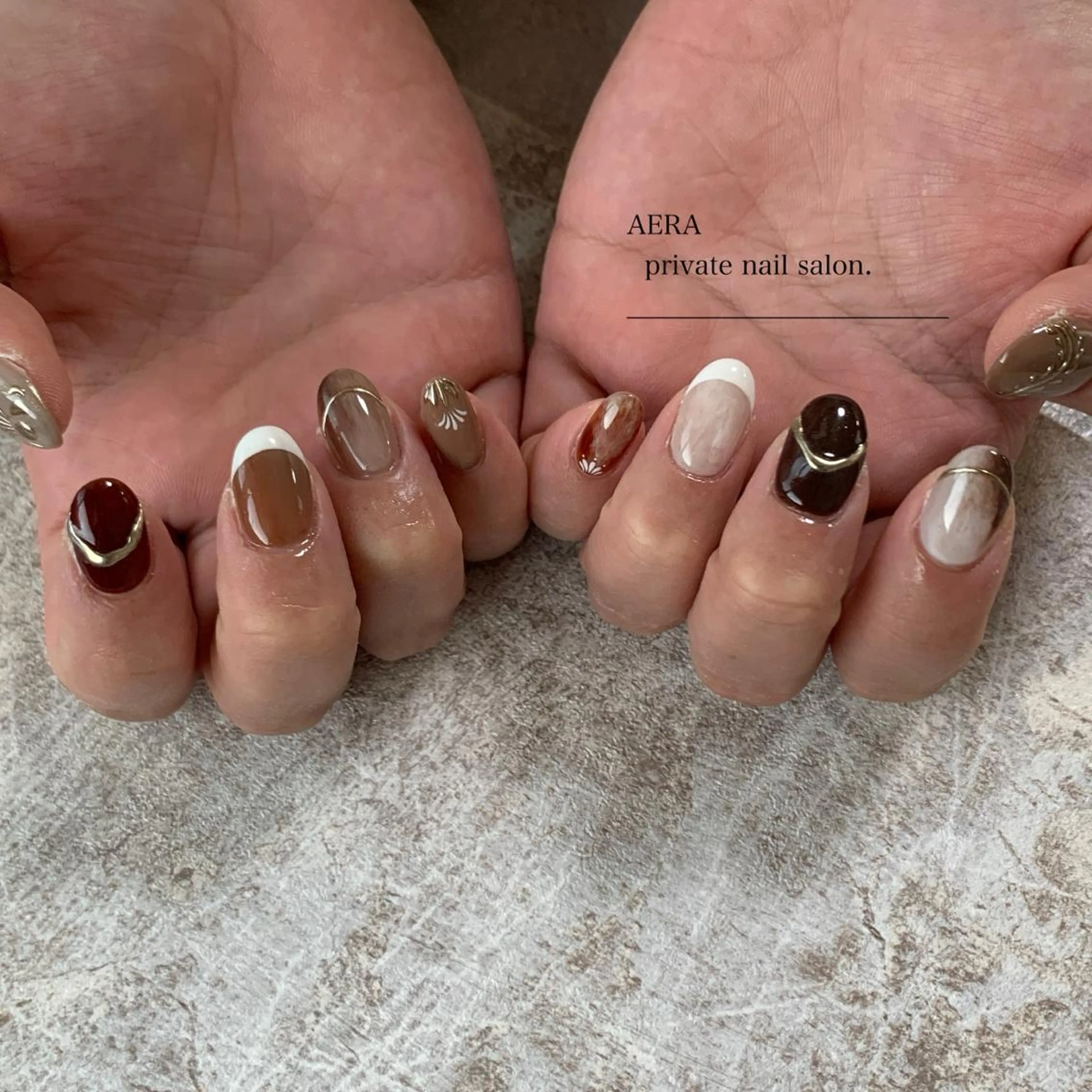 ネイル AERA nail shino🐱⸝꙳のネイルデザイン