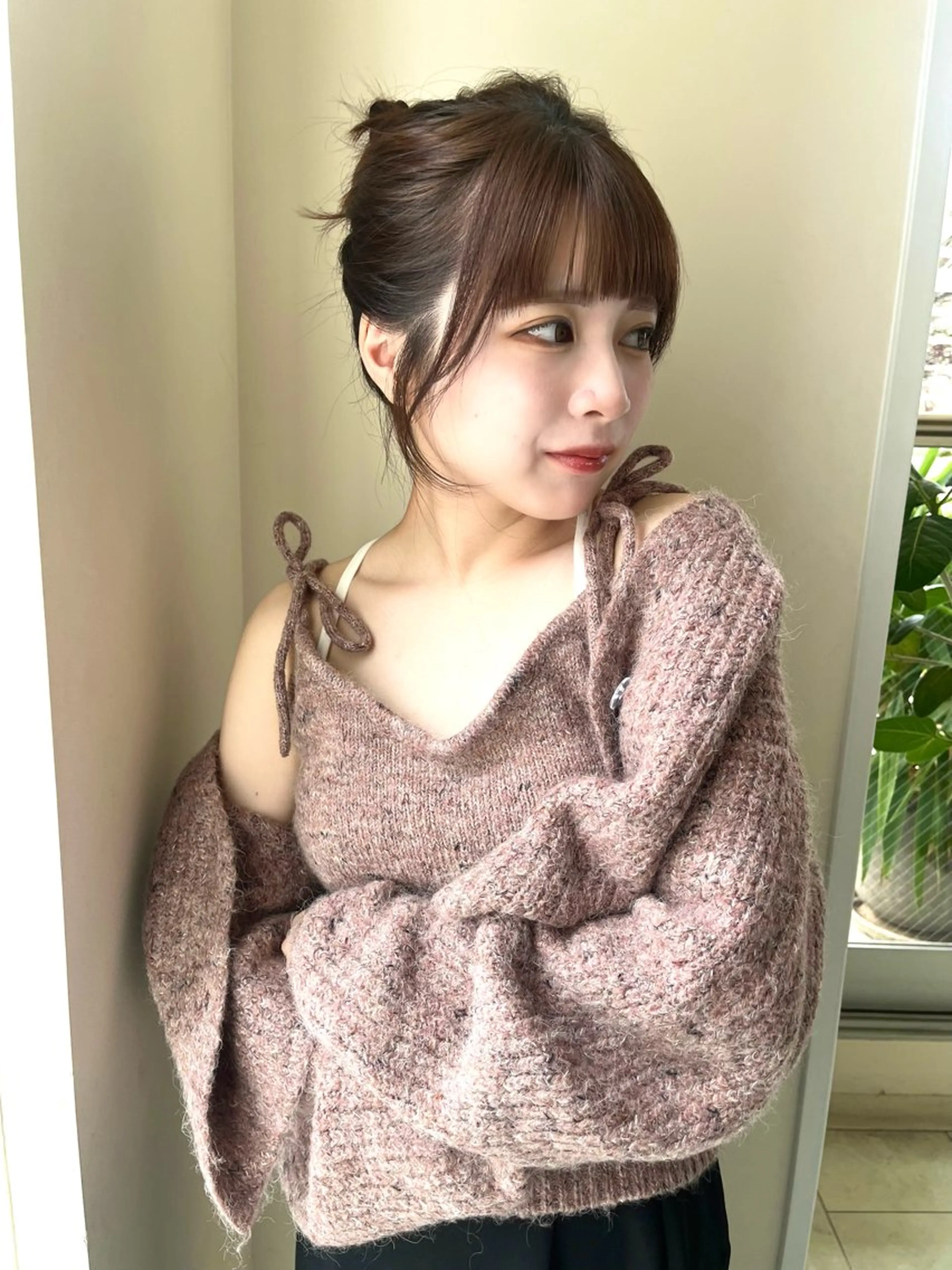 ミディアム カラー ブラウンカラー カット ヘアカラー yura /レイヤーカットのヘアスタイル