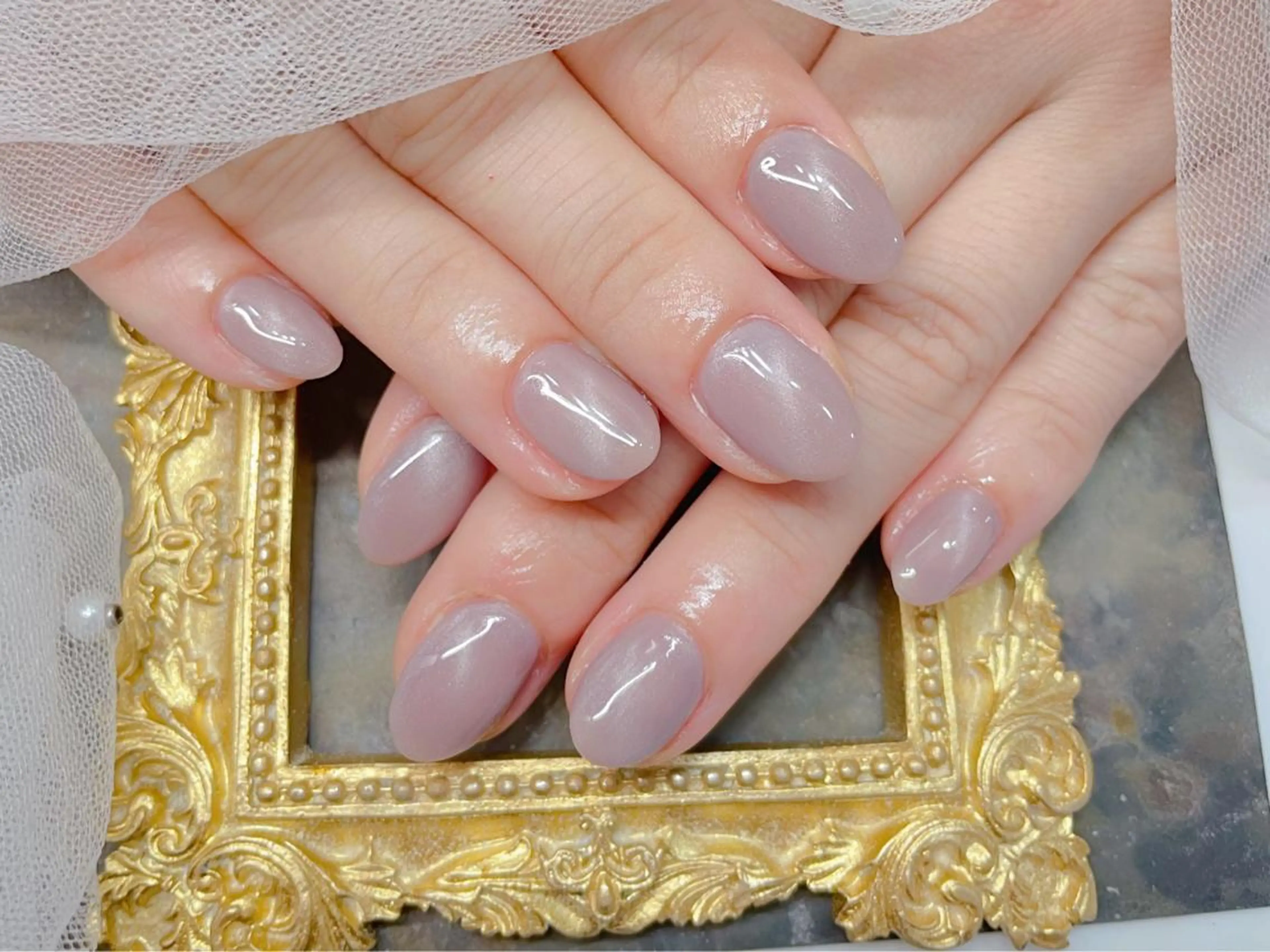 ネイル ハンドネイル マジック ミラーのネイルデザイン