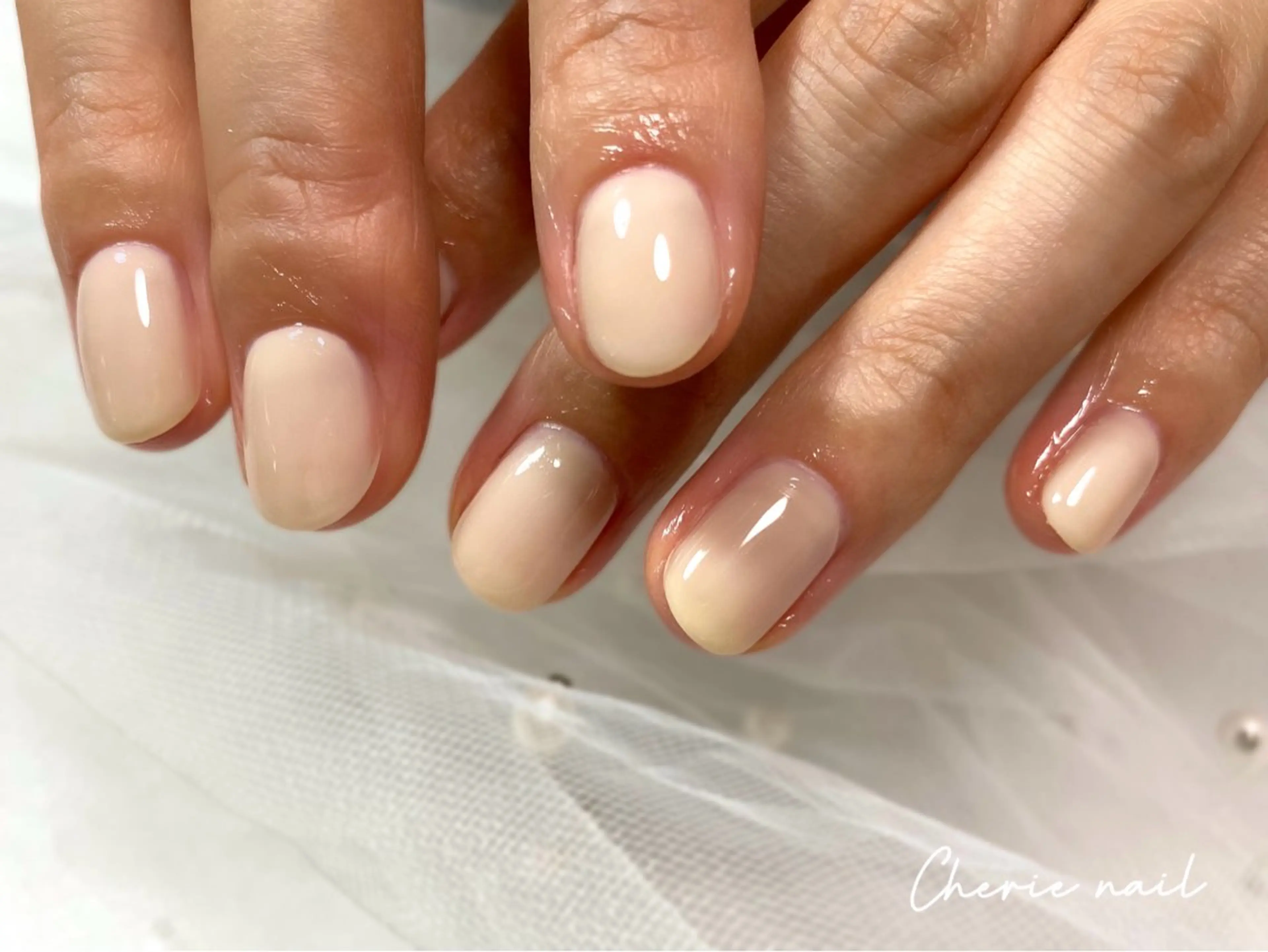 ネイル ジェルネイル オフィスネイル ワンカラーネイル シンプルネイル 冬ネイル Cherienail yunaのネイルデザイン