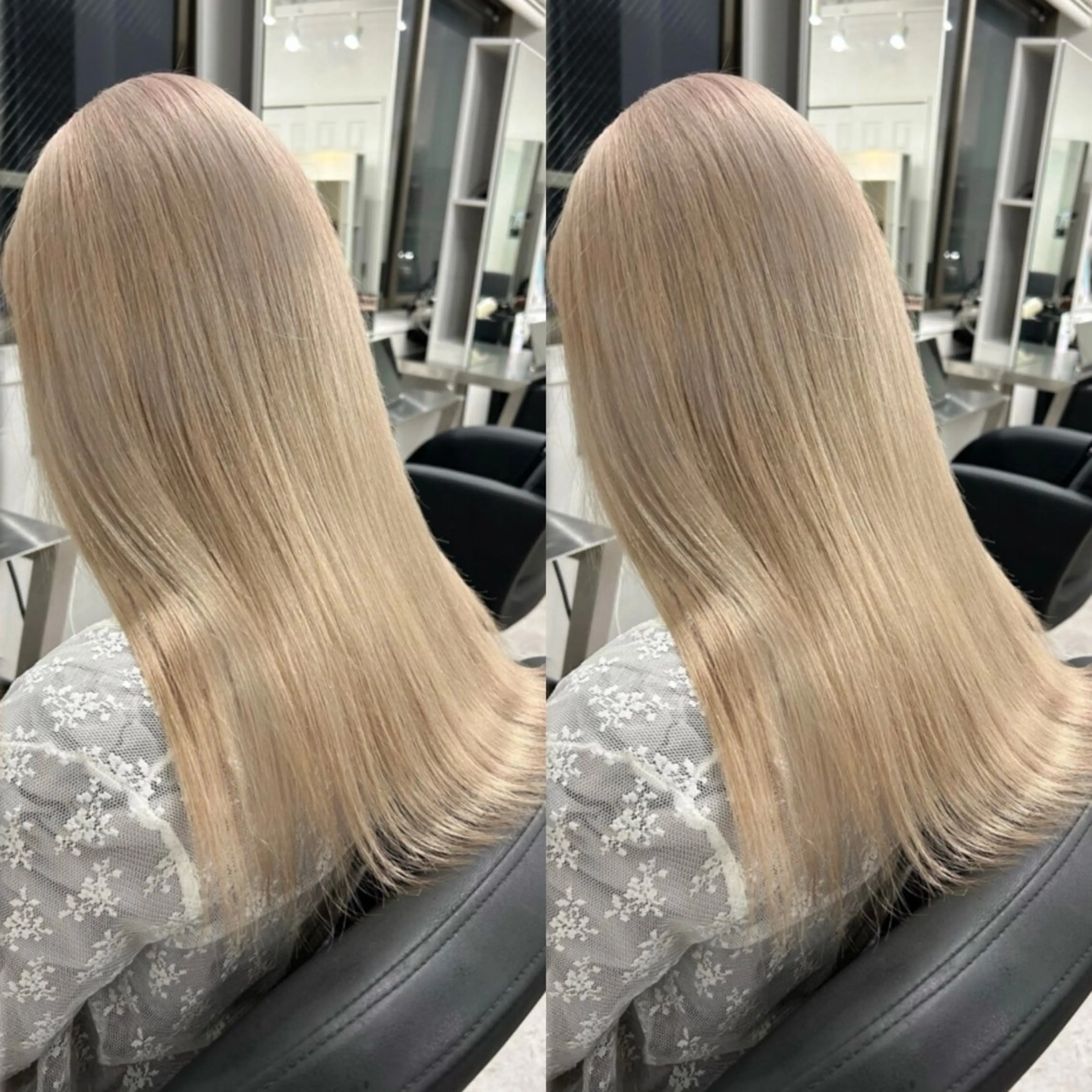 【🤍💛ハイトーンカラー💛🤍】《ブリーチ➕ケアカラー➕2stepトリートメント》の写真