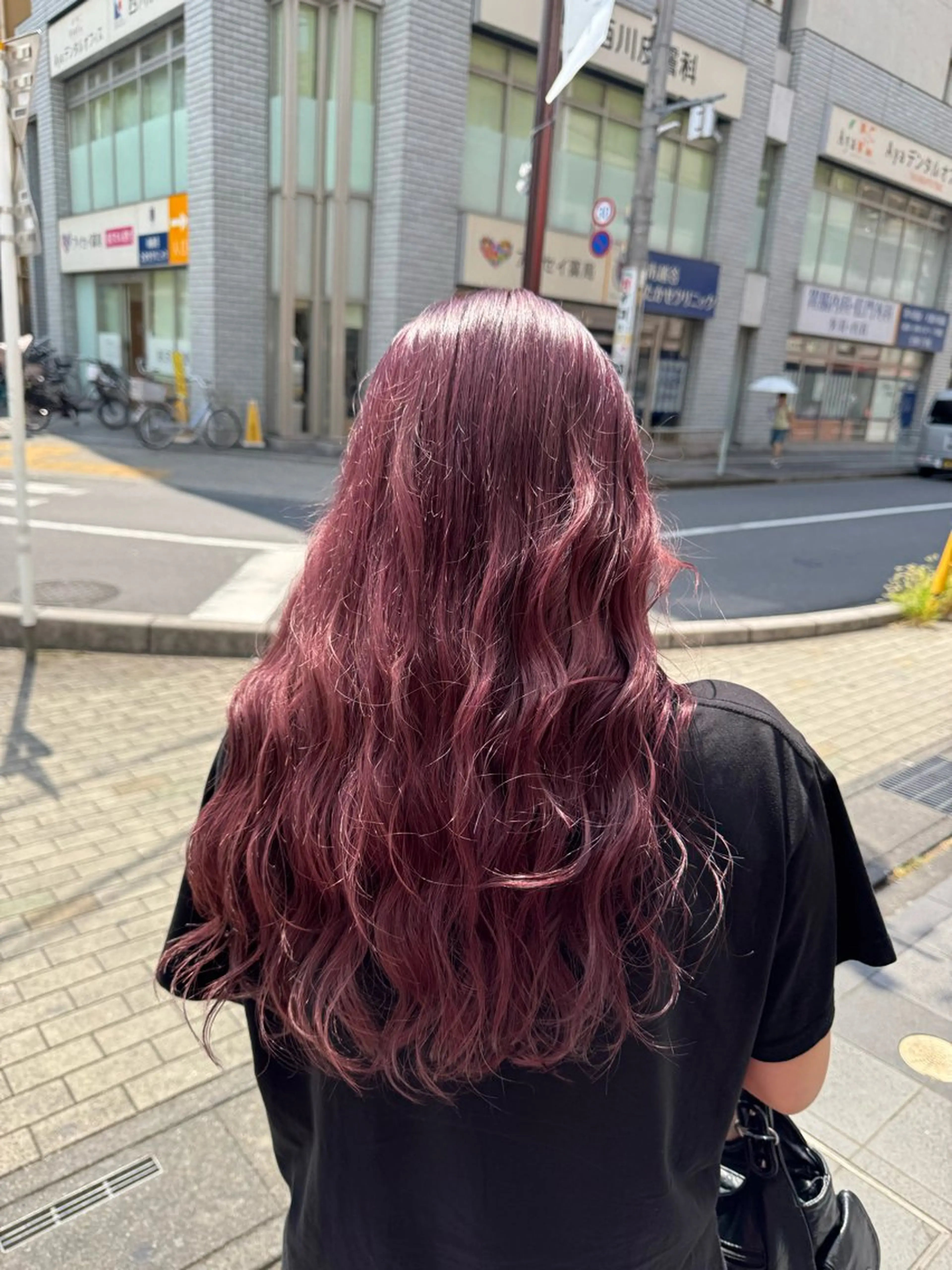 ロング カラー ラベンダーカラー ゆこ カラーモデルのヘアスタイル