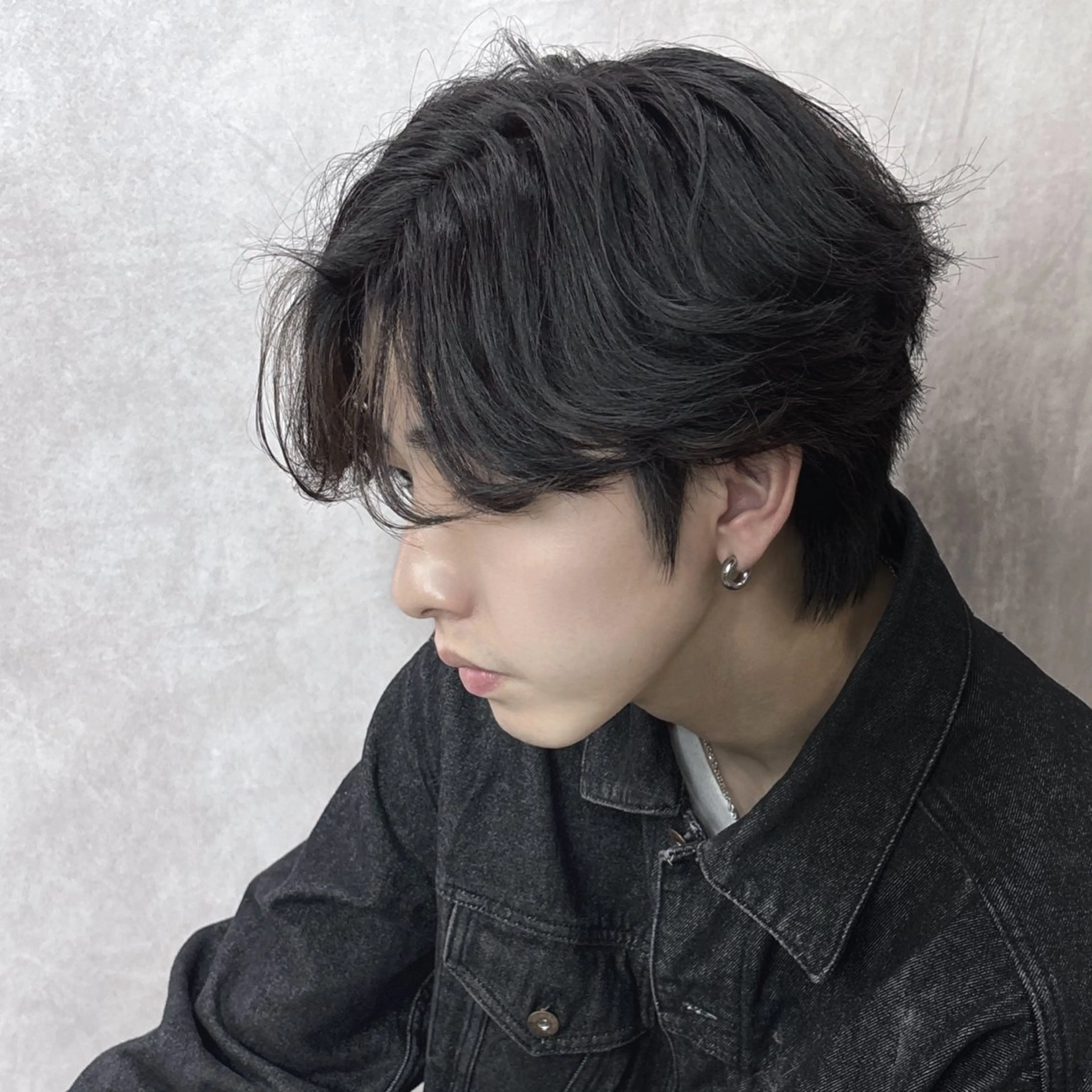 【👑ミニモ限定価格👑】デザインカット＋フェザーパーマorニュアンスパーマ［メンズカット/マッシュウルフ/マッシュ］の写真