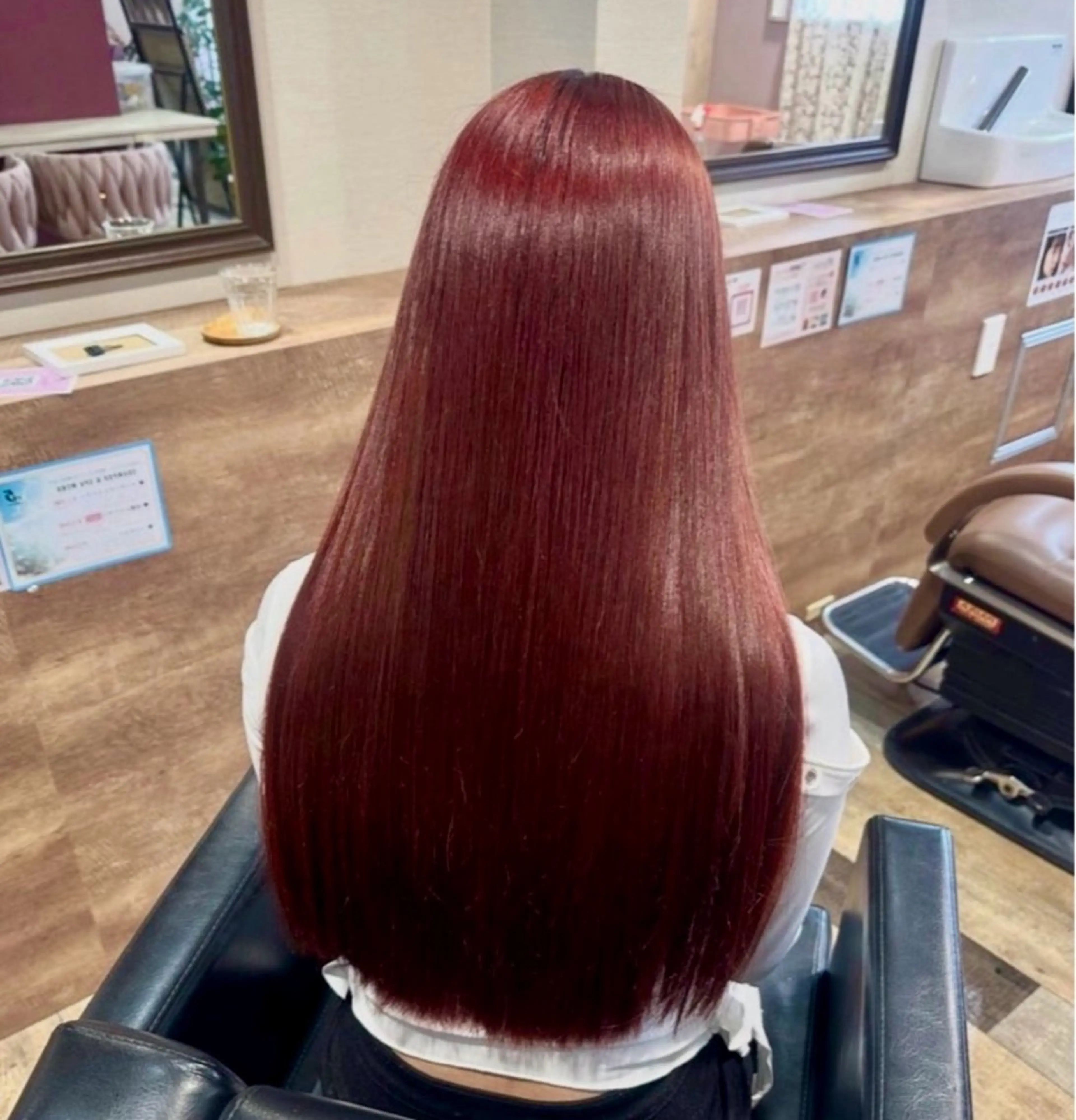 ロング カラー カット ヘアカラー 暖色カラー♡ ブリーチ🎀ノアのヘアスタイル