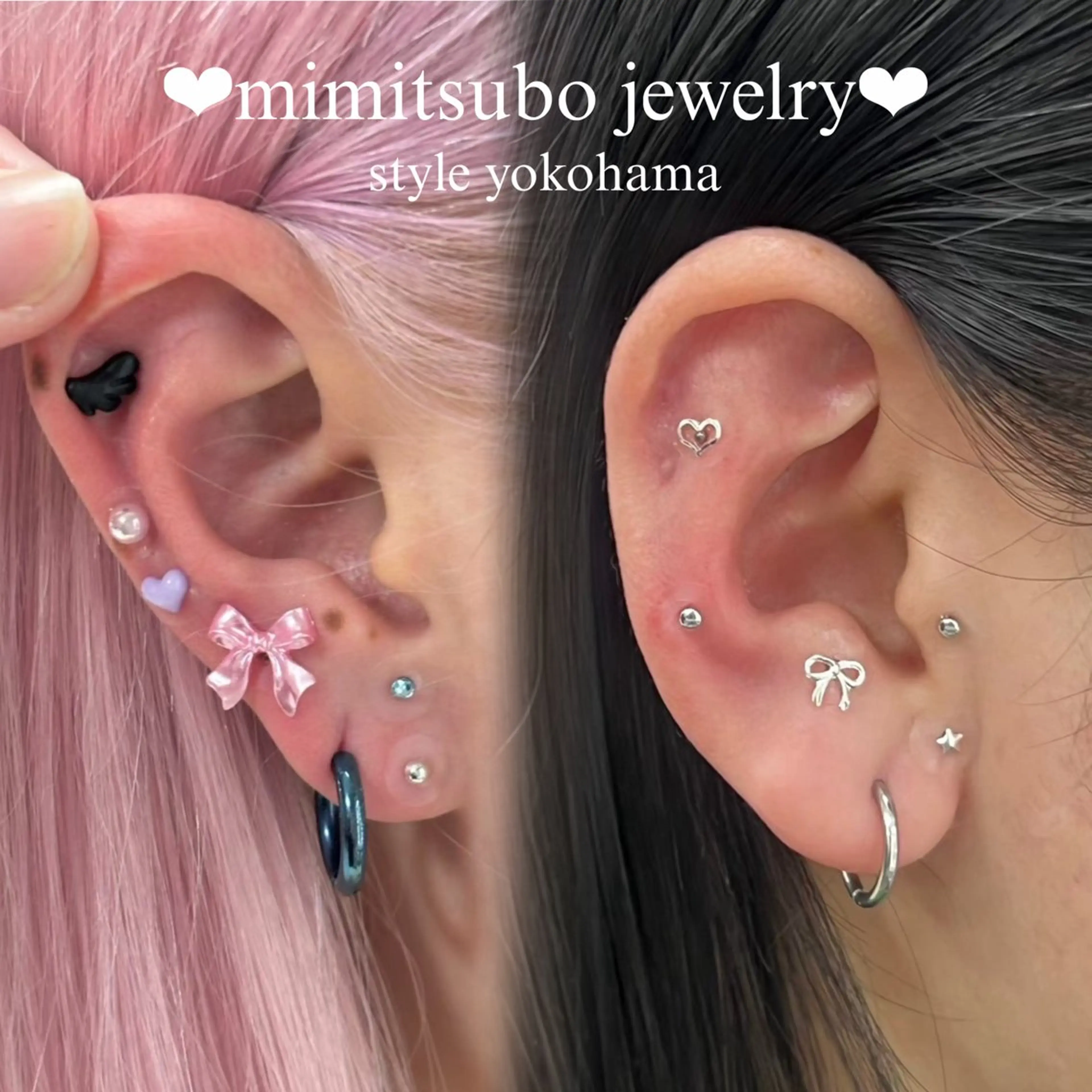 【耳つぼジュエリー💎】(10粒!!)耳元も可愛くしたい方必見!!💞ダイエット効果もあるかも?!🎀の写真