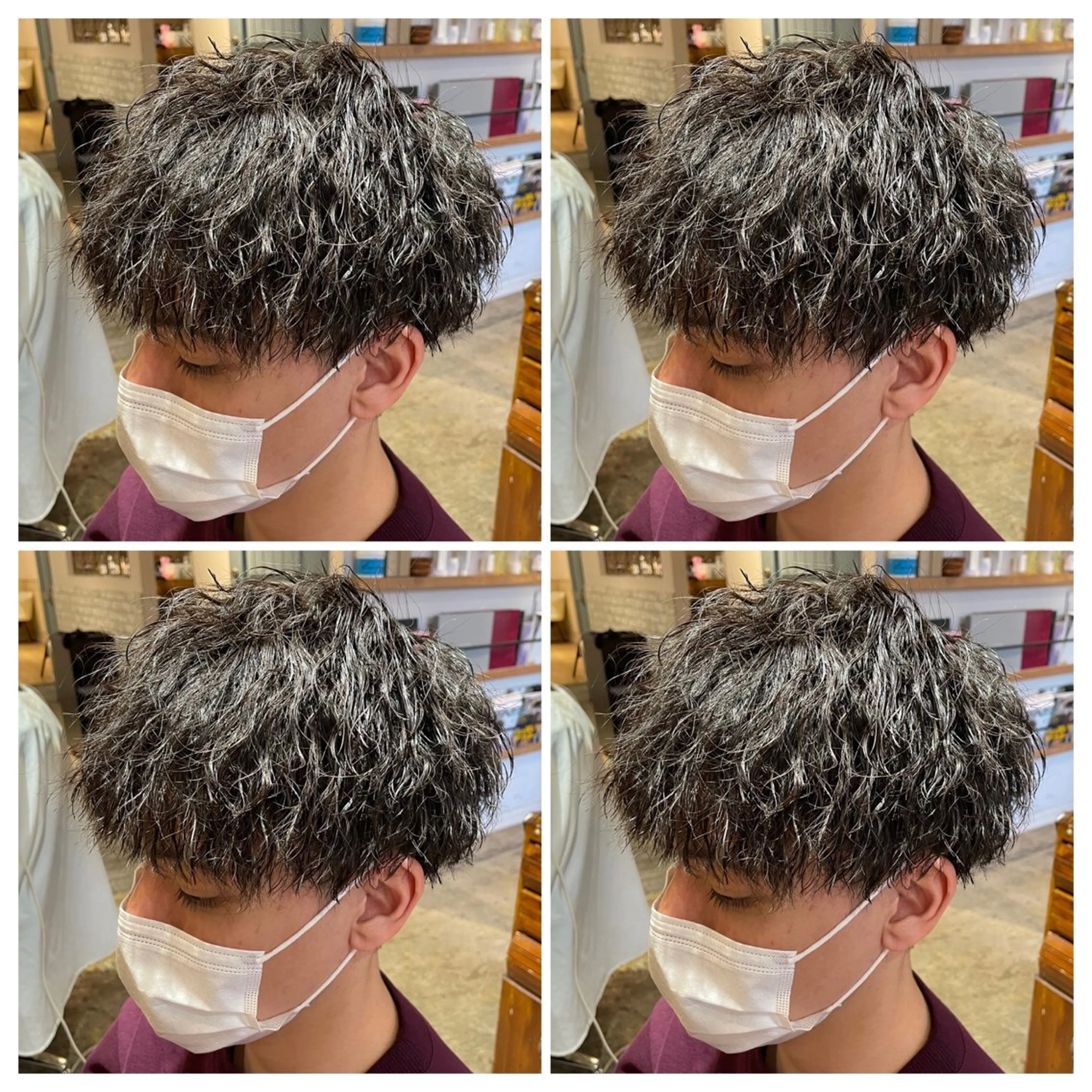 メンズ カット パーマ トリートメント レイヤーカット/ 縮毛矯正🇰🇷早坂のヘアスタイル