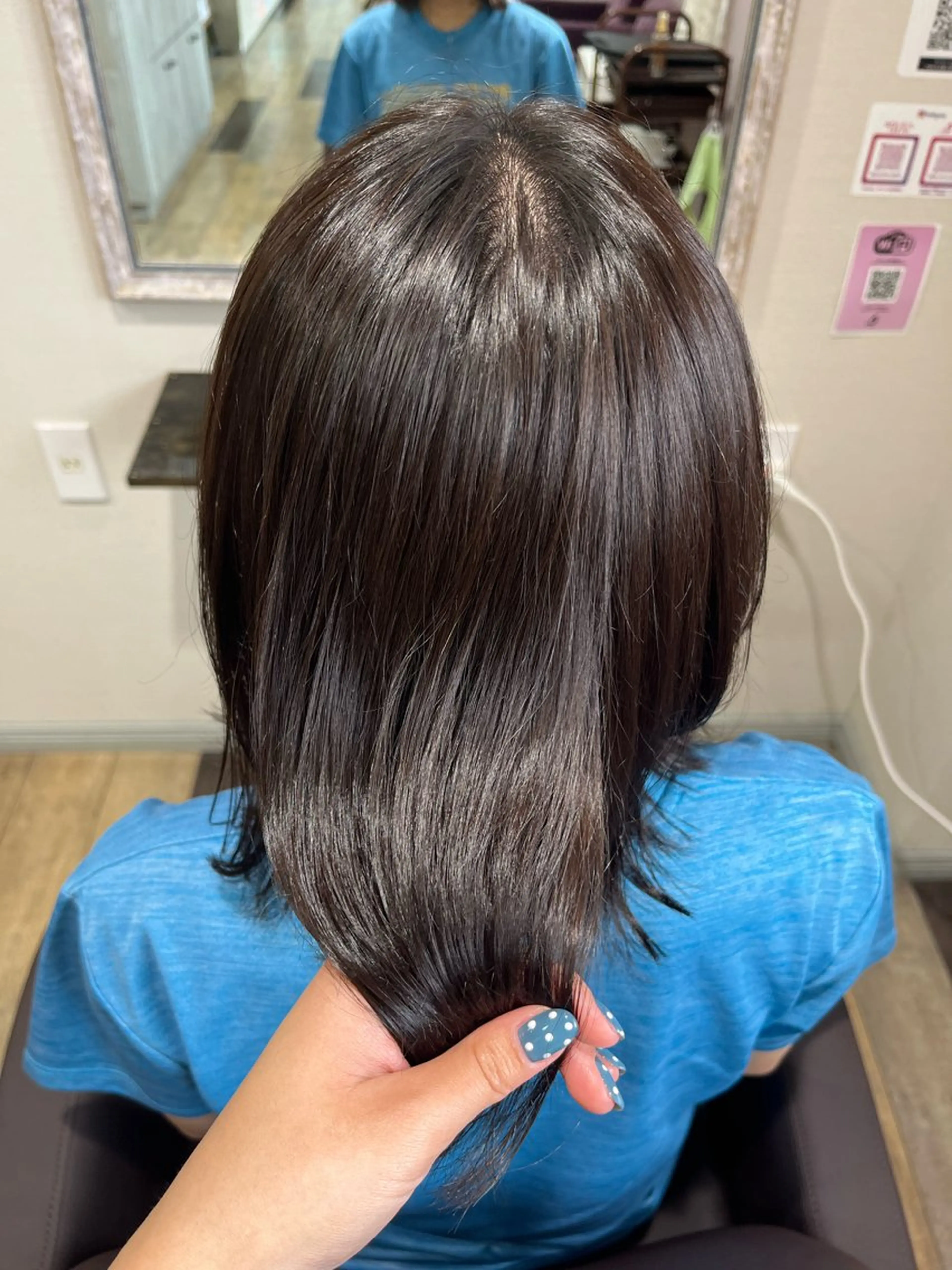ロング カラー カット ヘアカラー トリートメント 艶カラー/ 縮毛矯正/いくののヘアスタイル