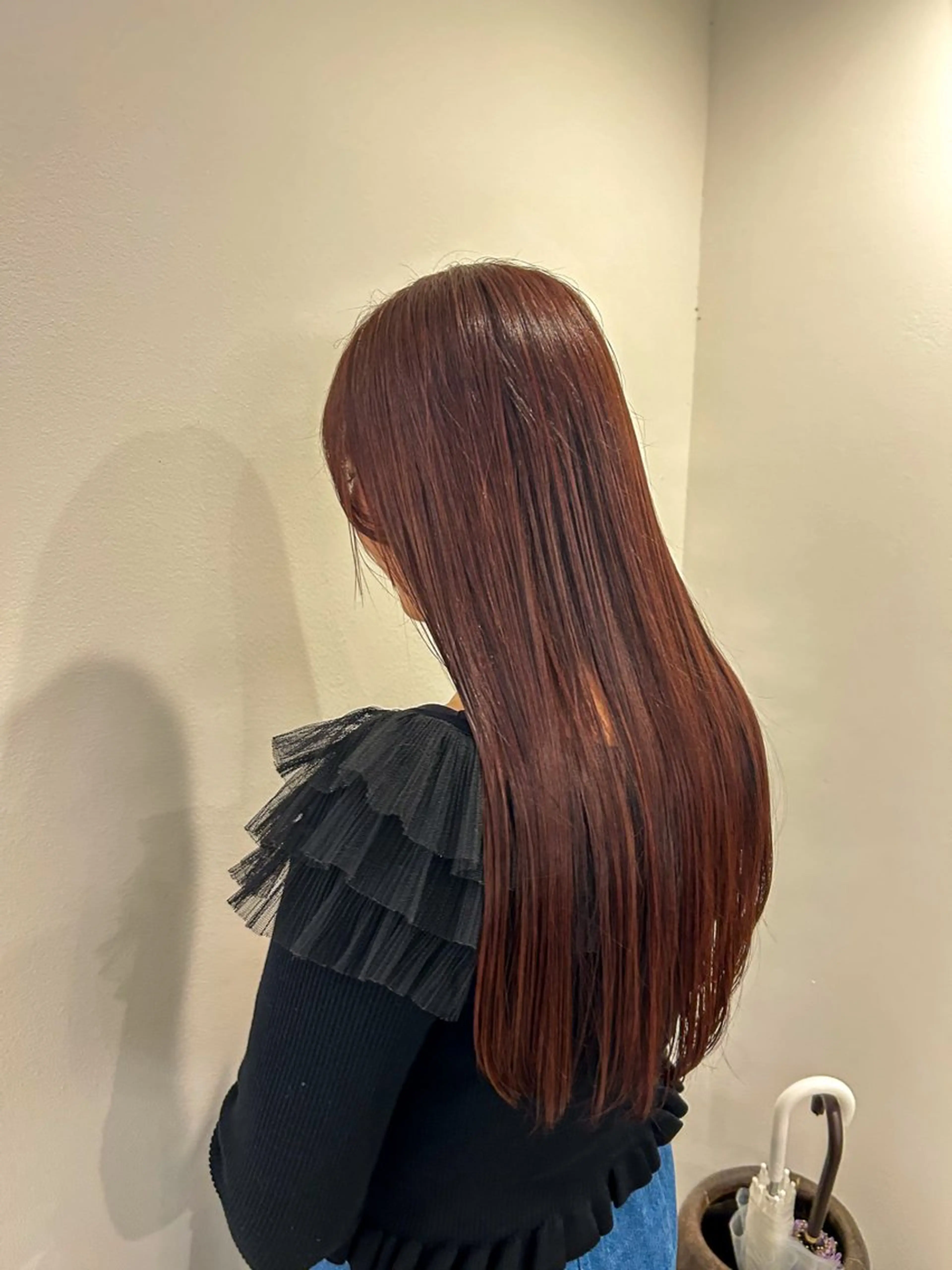 ロング カラー 髪質改善 カット ヘアカラー HASIMOTO jijibyMOPSのヘアスタイル