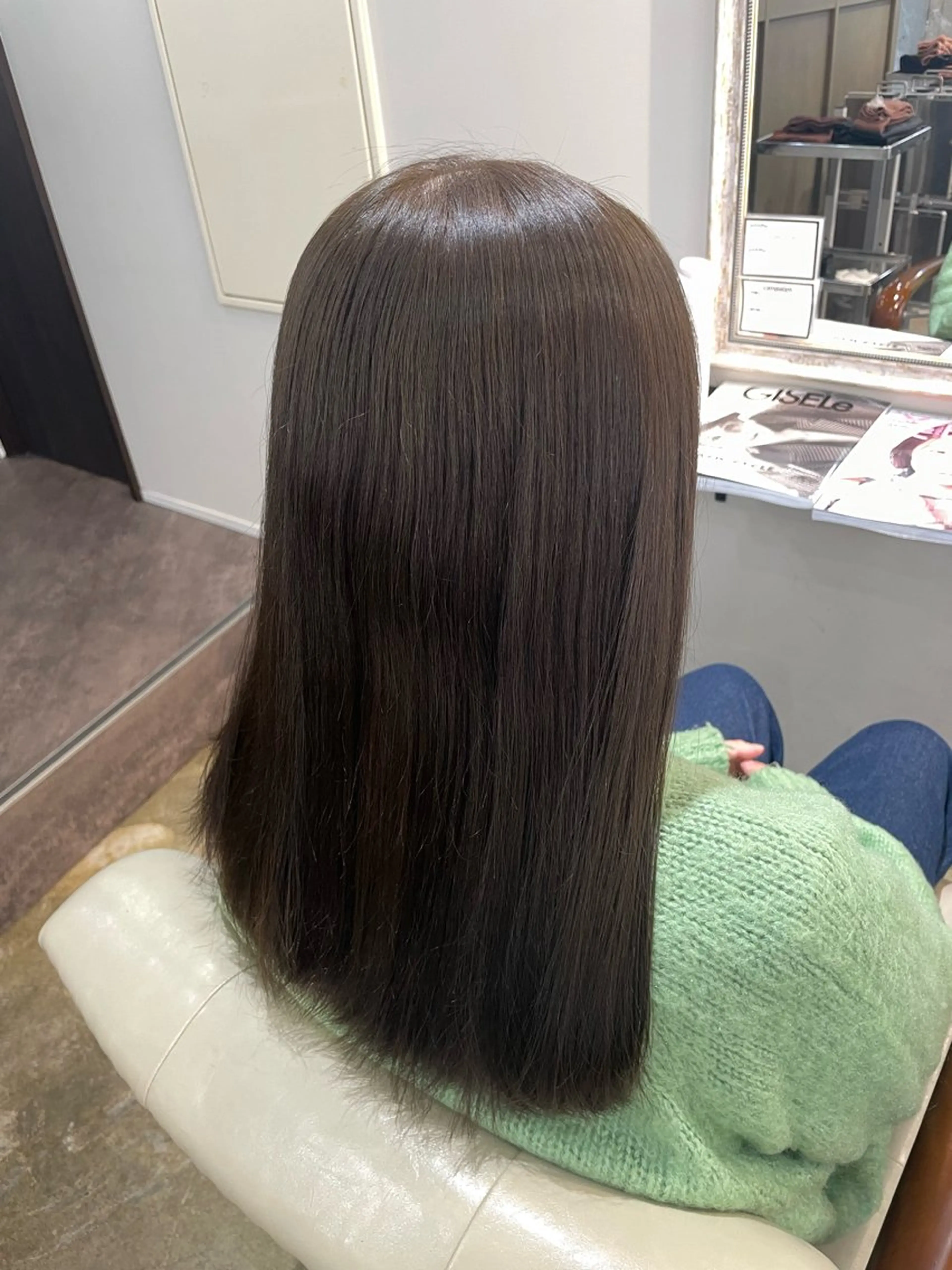 セミロング カラー ヘアカラー ブレンバイドット所属・ニュアンスカラー/ 🫧レミ(坊主)のヘアスタイル