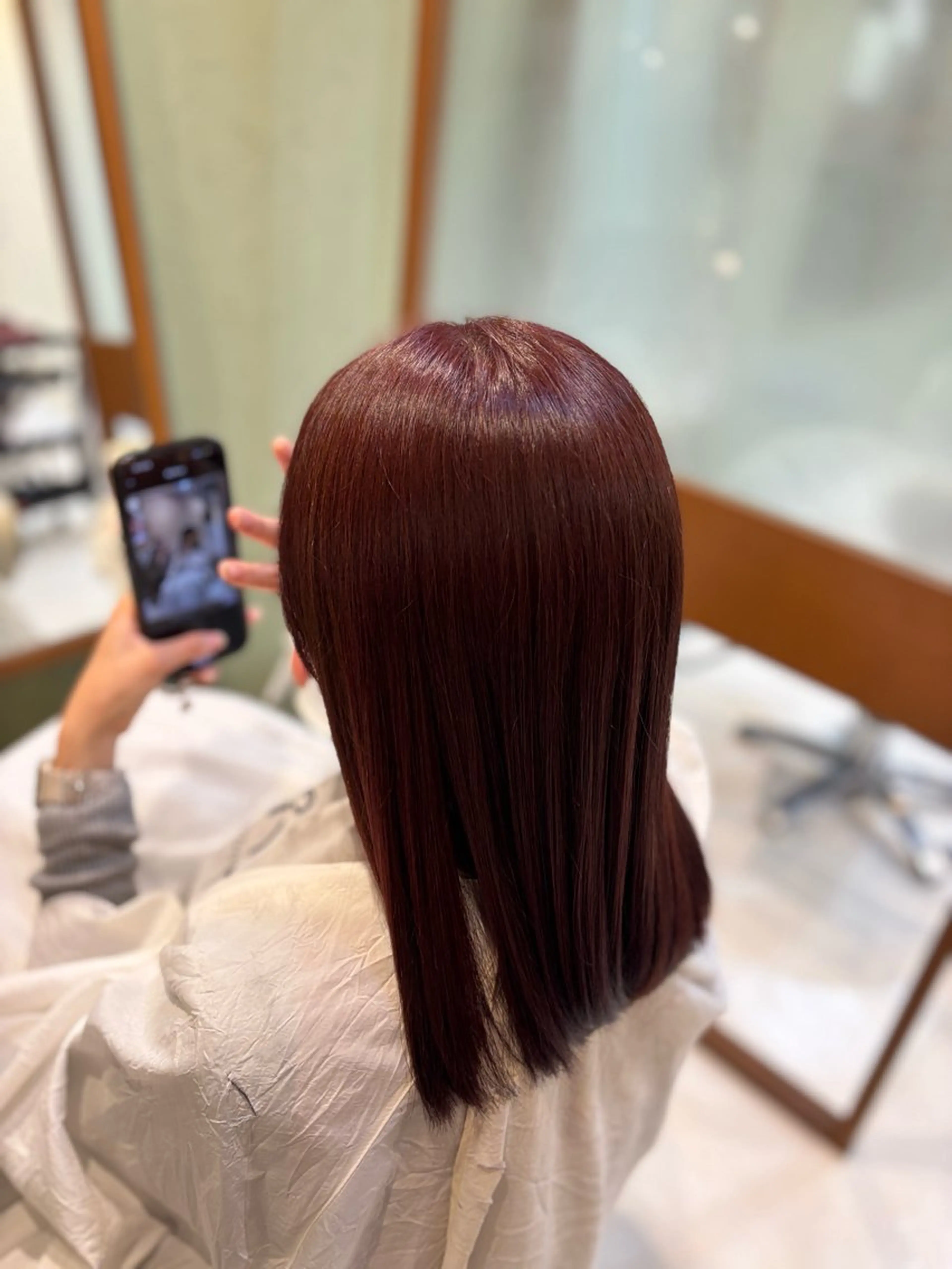 セミロング カラー epris 山本 美海のヘアスタイル