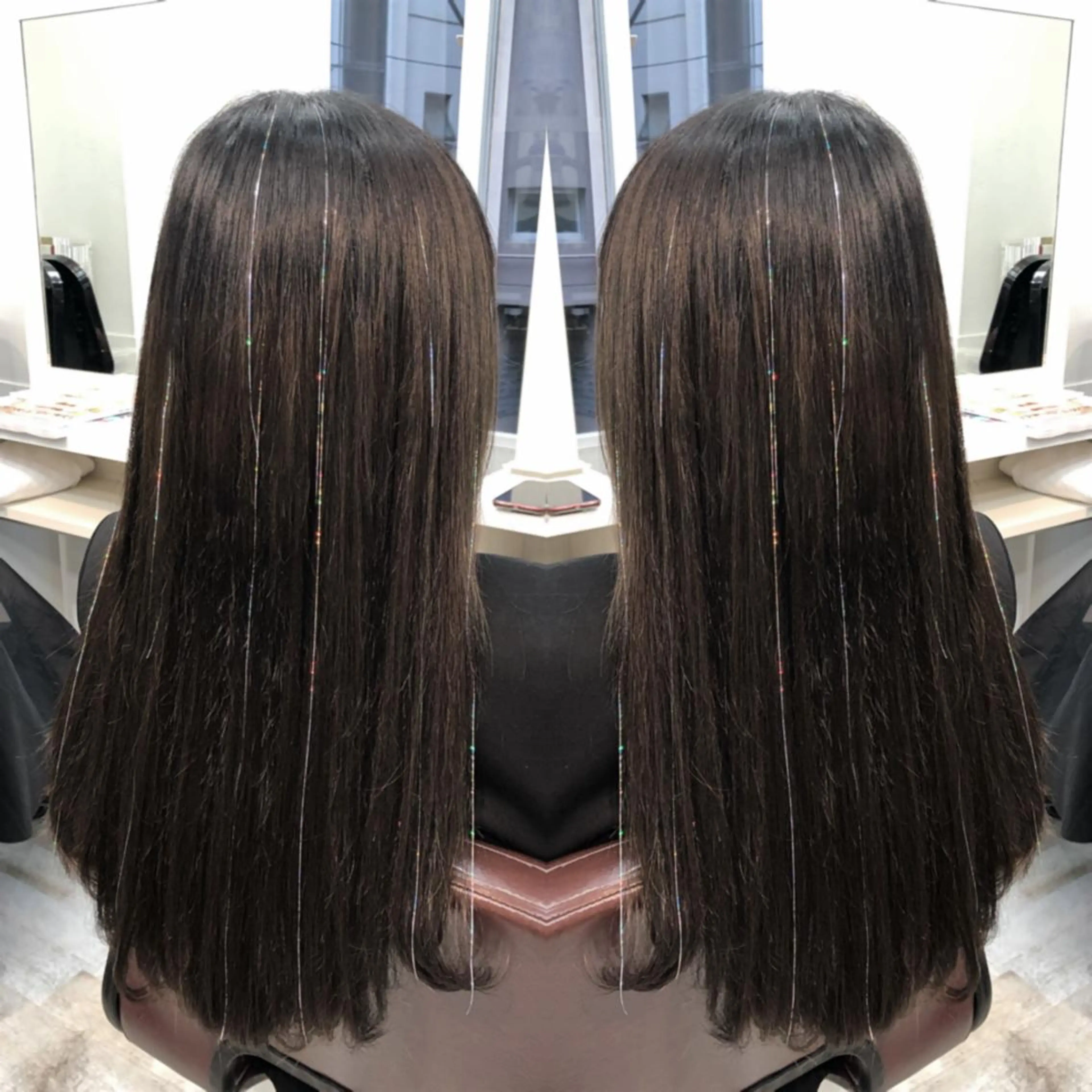 ロング エクステ 韓国ヘア🤍髪質改善 🇰🇷AKANEのヘアスタイル