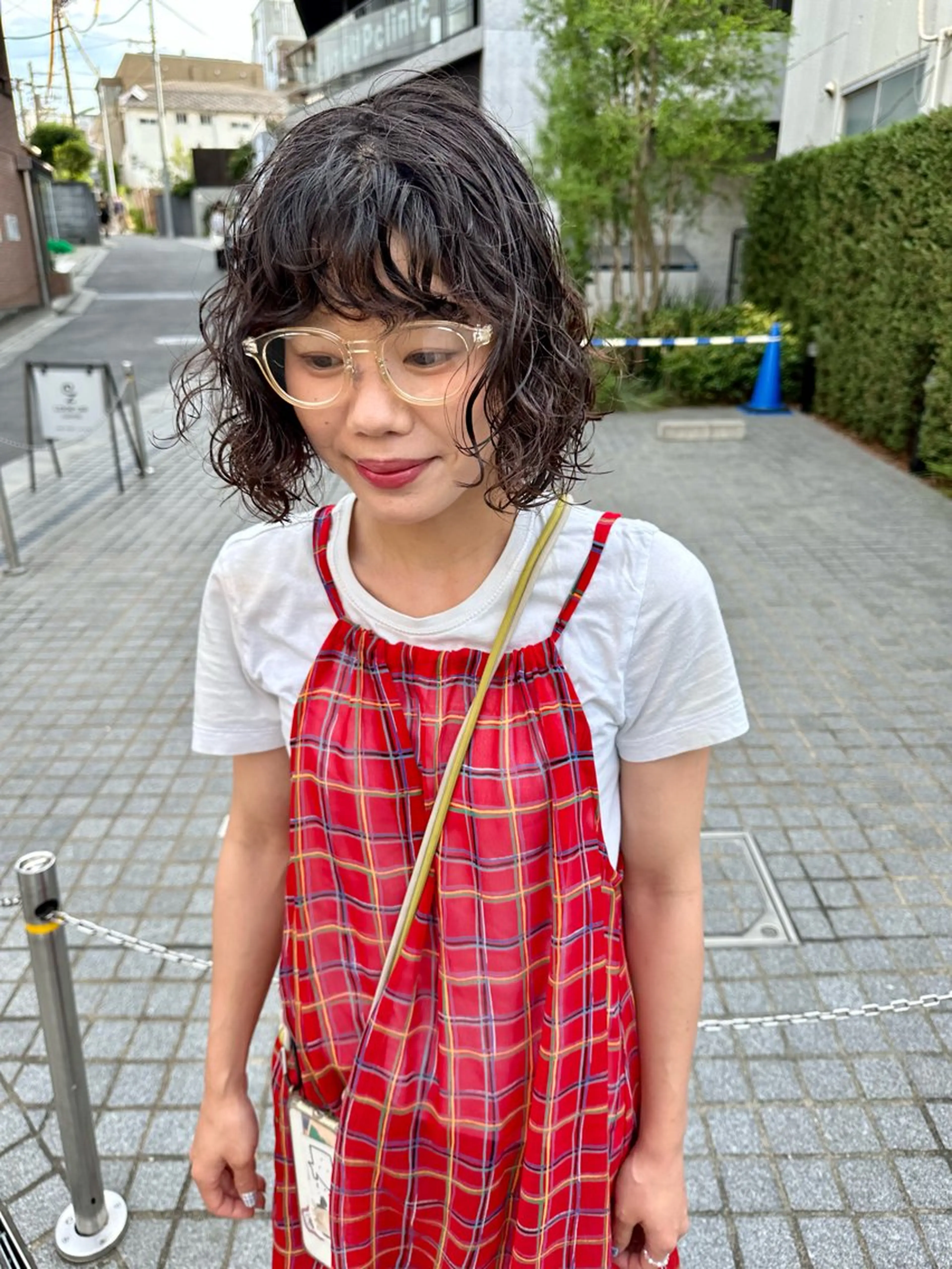 ショート パーマ ボブ カット パーマ トリートメント パーマ/透明感カラー /ボブ/吉田一生のヘアスタイル