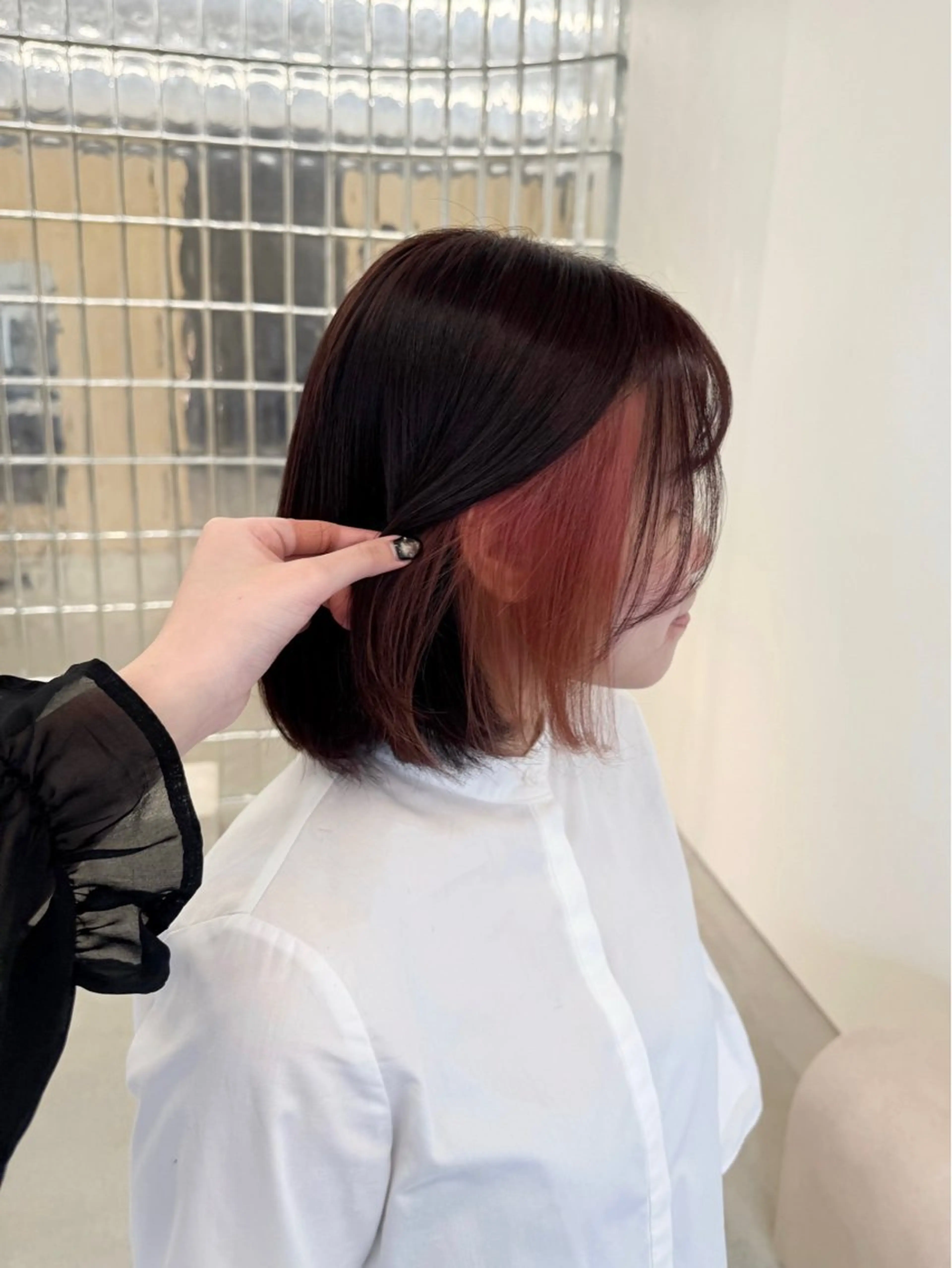 ミディアム カット ヘアカラー トリートメント wabi【ワビ】所属・manami/ヘア セット/ハイトーンのヘアスタイル