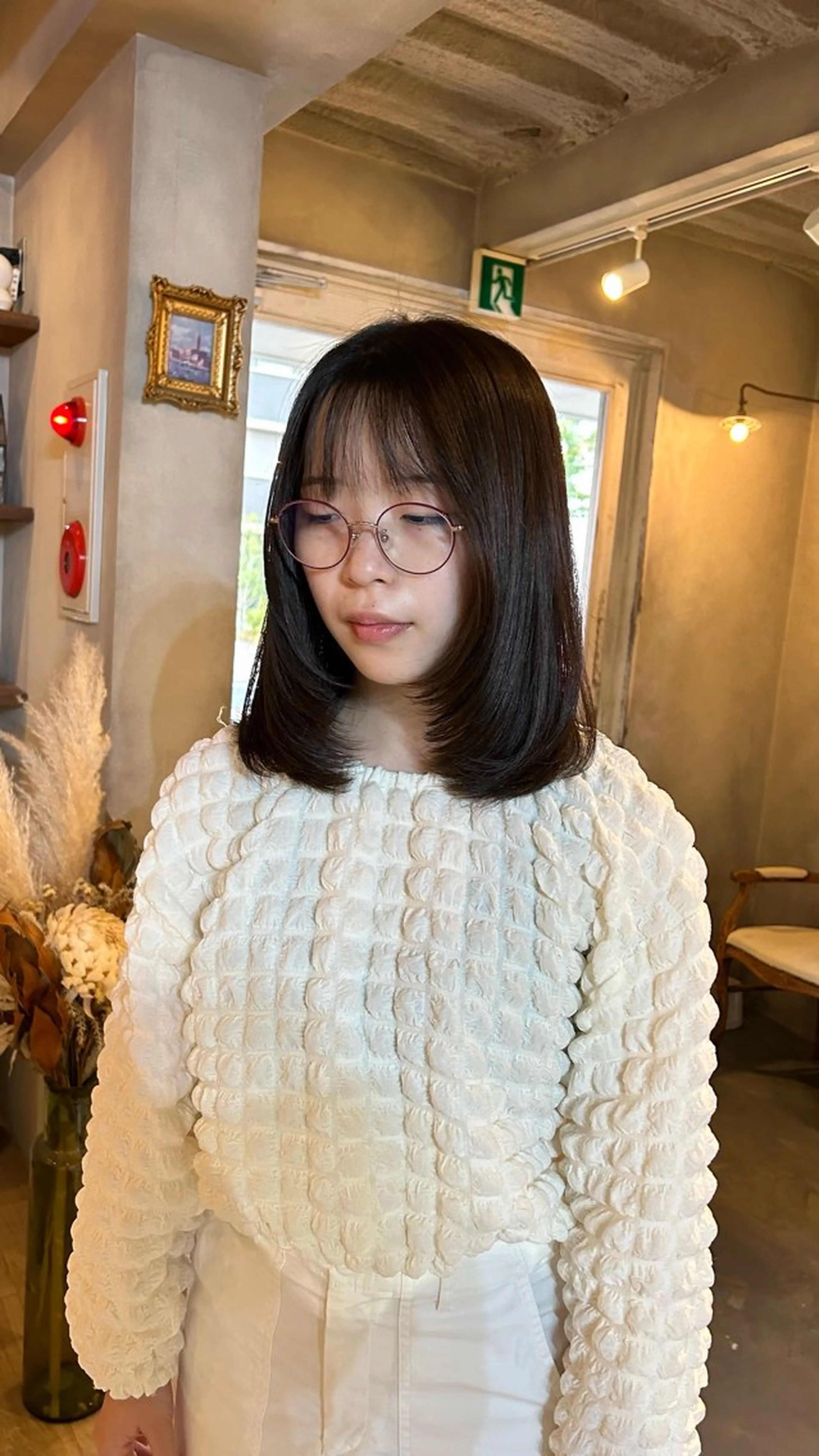 ミディアム 顔まわりレイヤー レイヤーカット 🦭☪️Azumiボ ブ/レイヤー☪️🦭のヘアスタイル