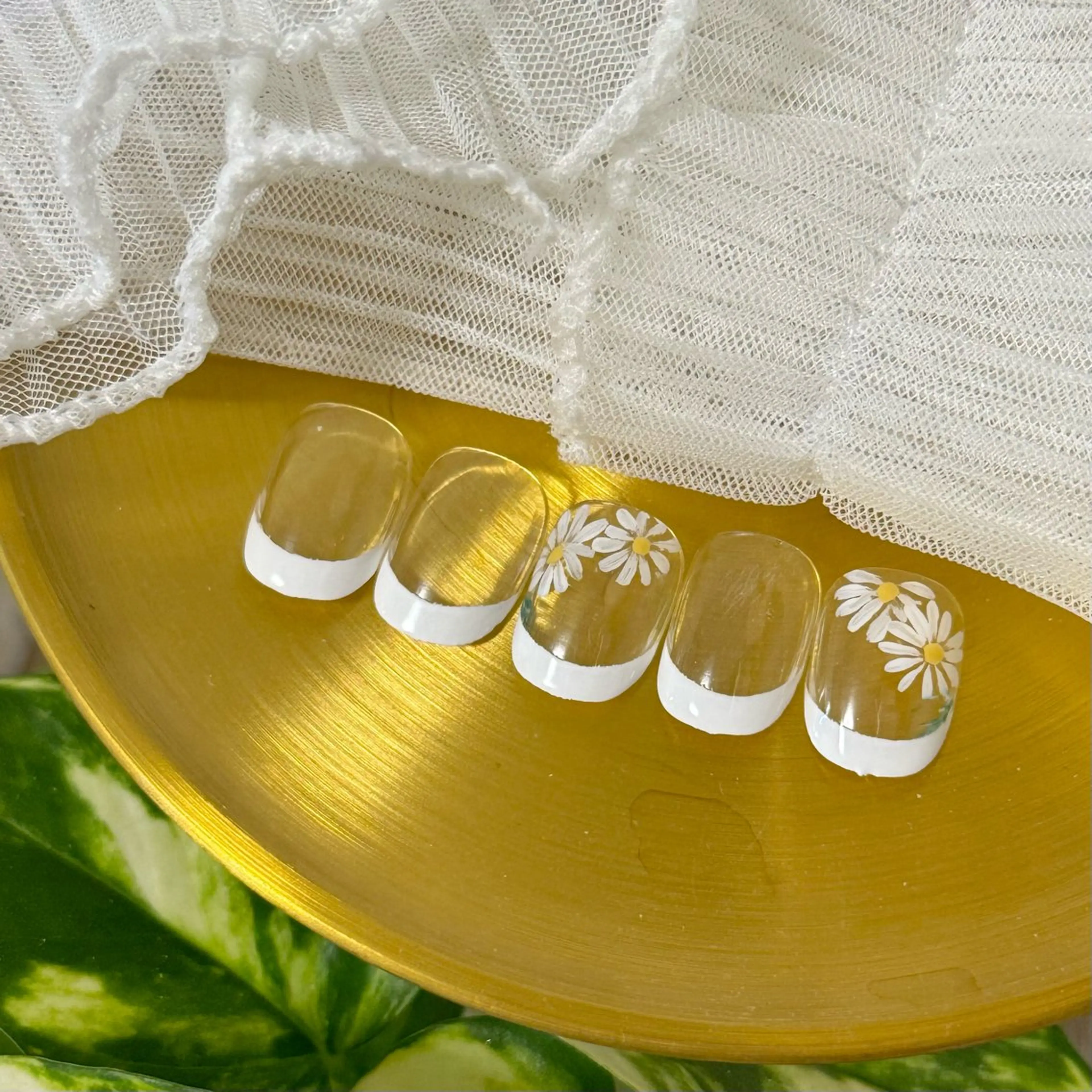 ネイル アートネイル フラワーネイル フレンチネイル Hana_ Rieのネイルデザイン