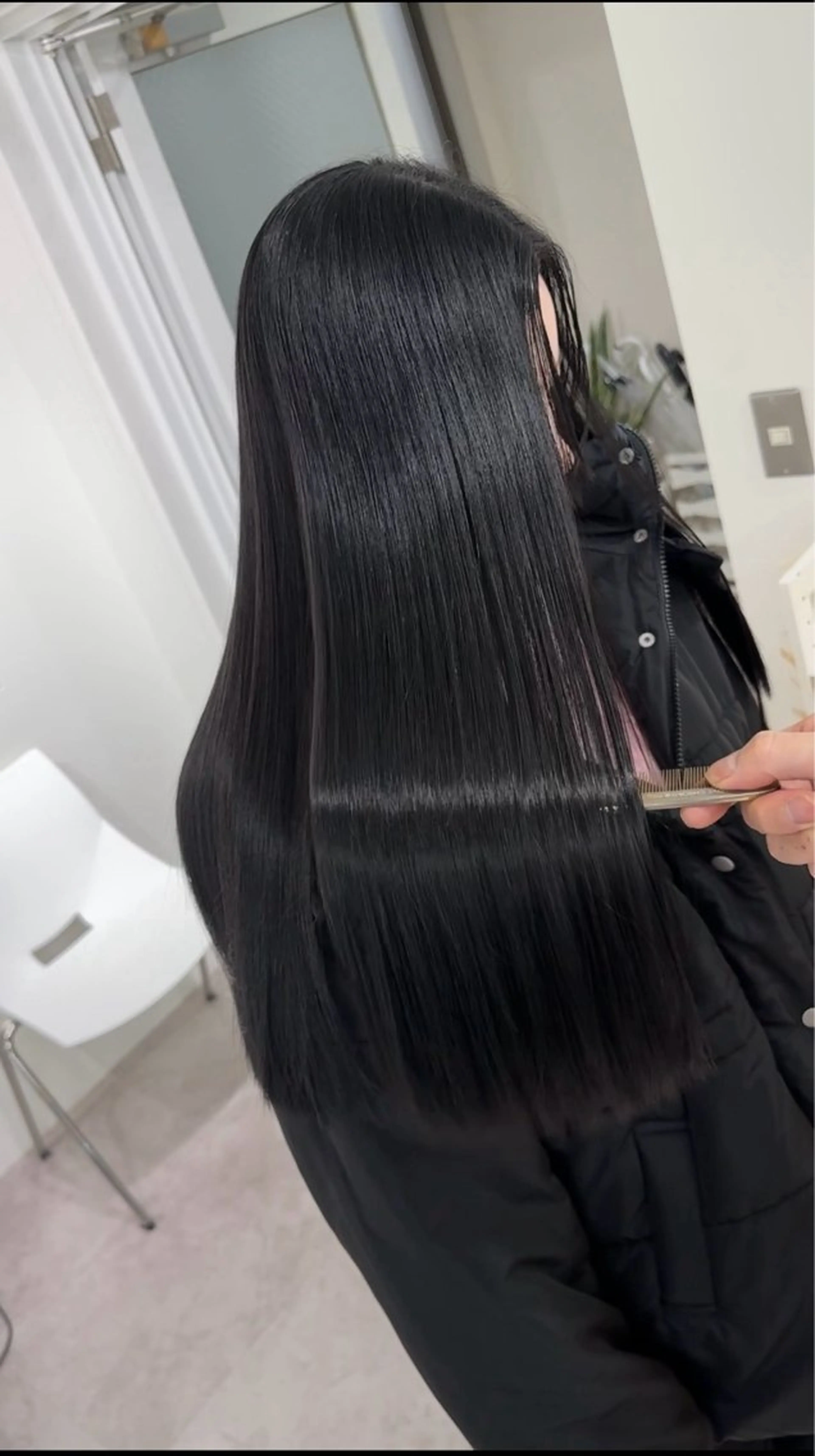 ロング 髪質改善 トリートメント 銀座/美髪矯正カラー 髪質改善特化🍎のヘアスタイル