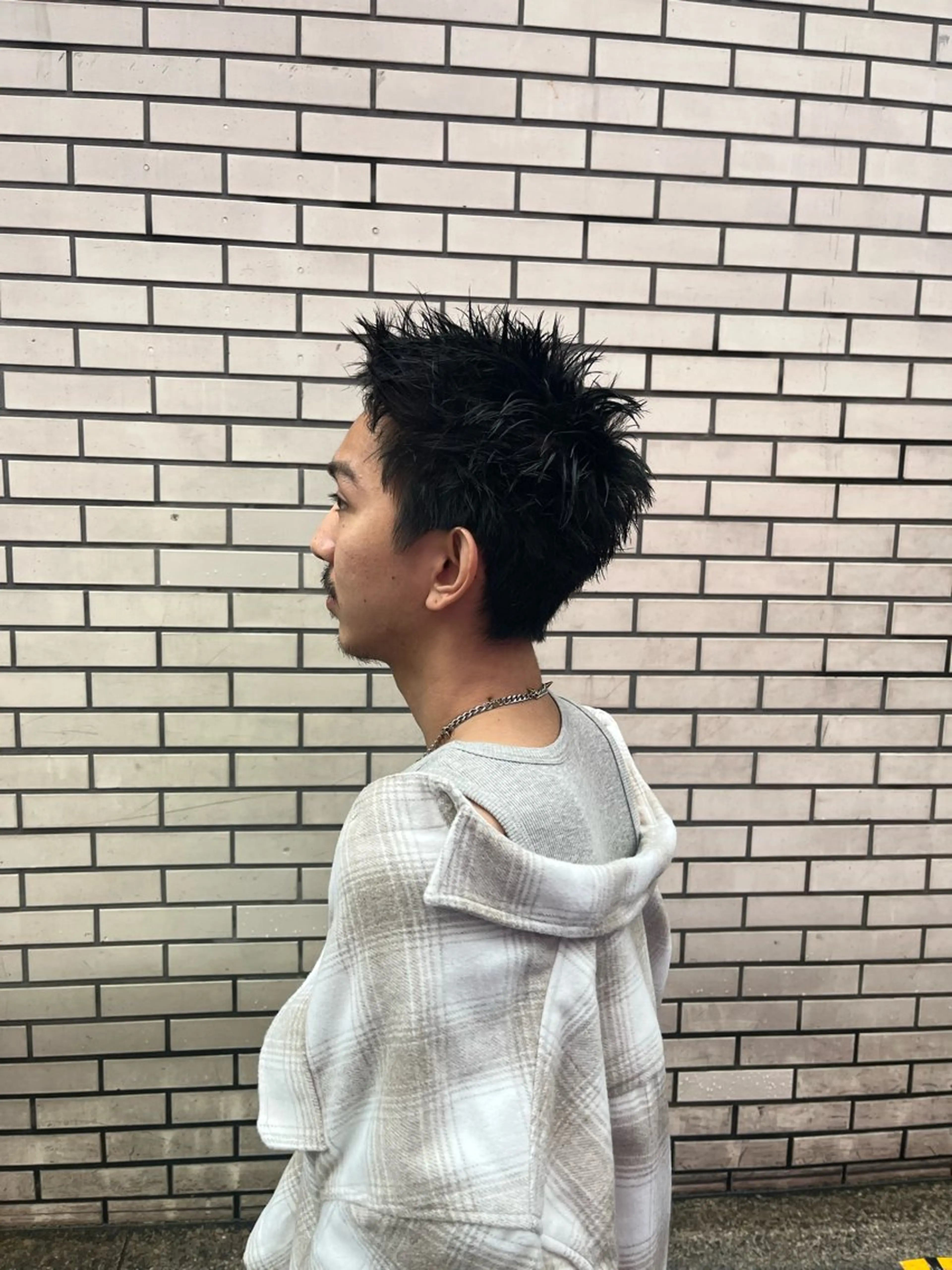 ショート メンズ カット 🩵つなぎショート✨ パーマスタイル みくのヘアスタイル