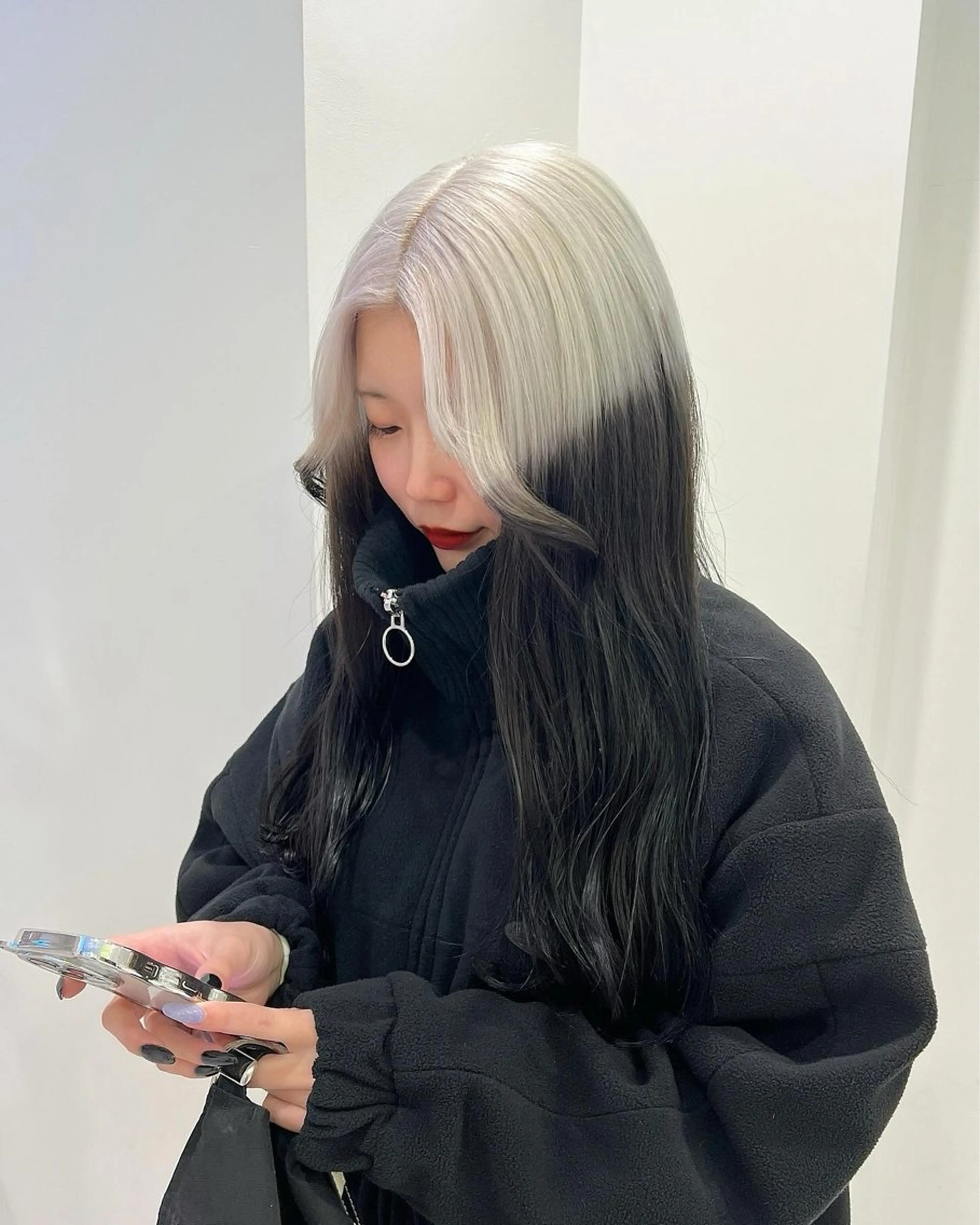 ロング カラー レイヤーカットモデル 募集中　ukaのヘアスタイル