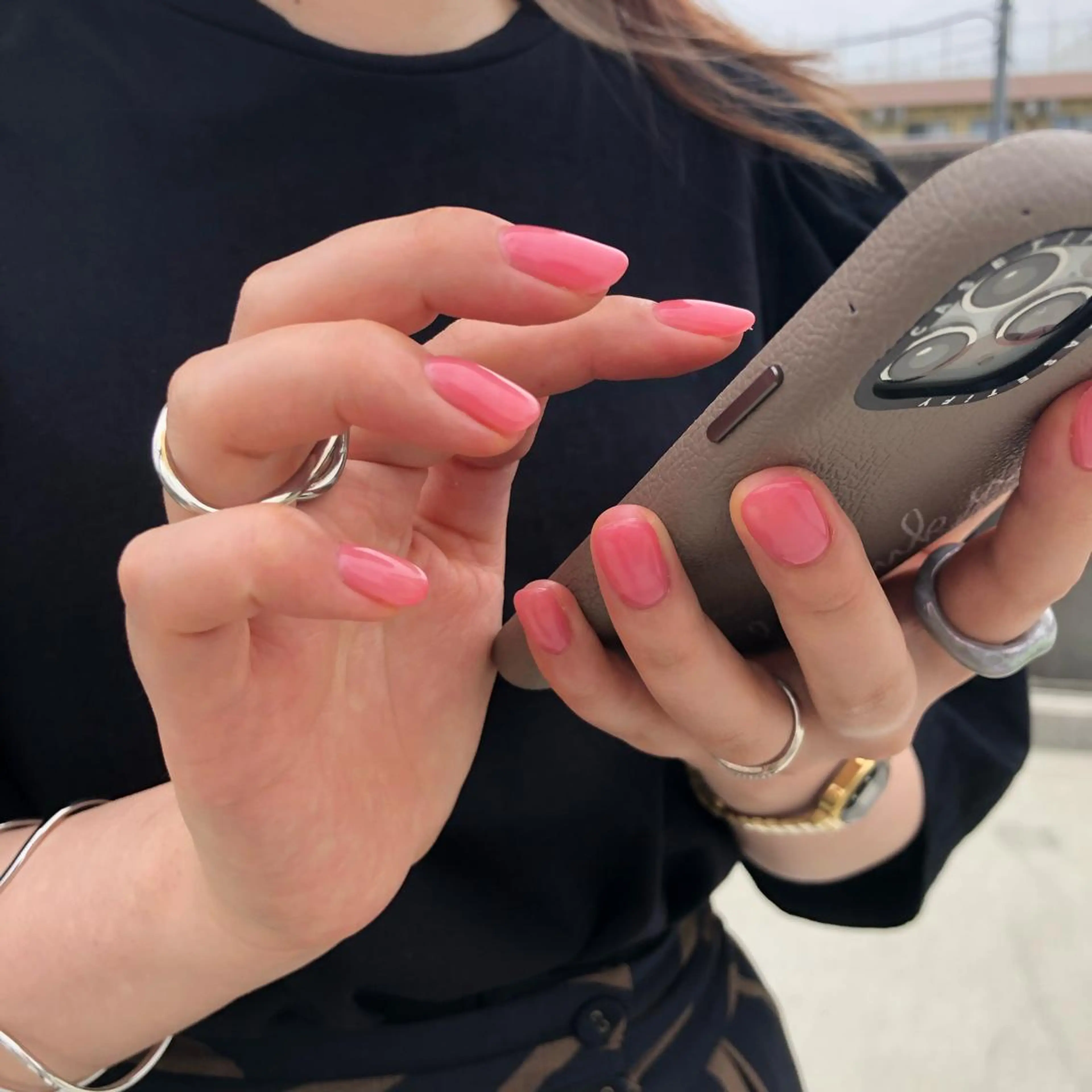 ネイル クリアネイル ピンク nail 1997のネイルデザイン