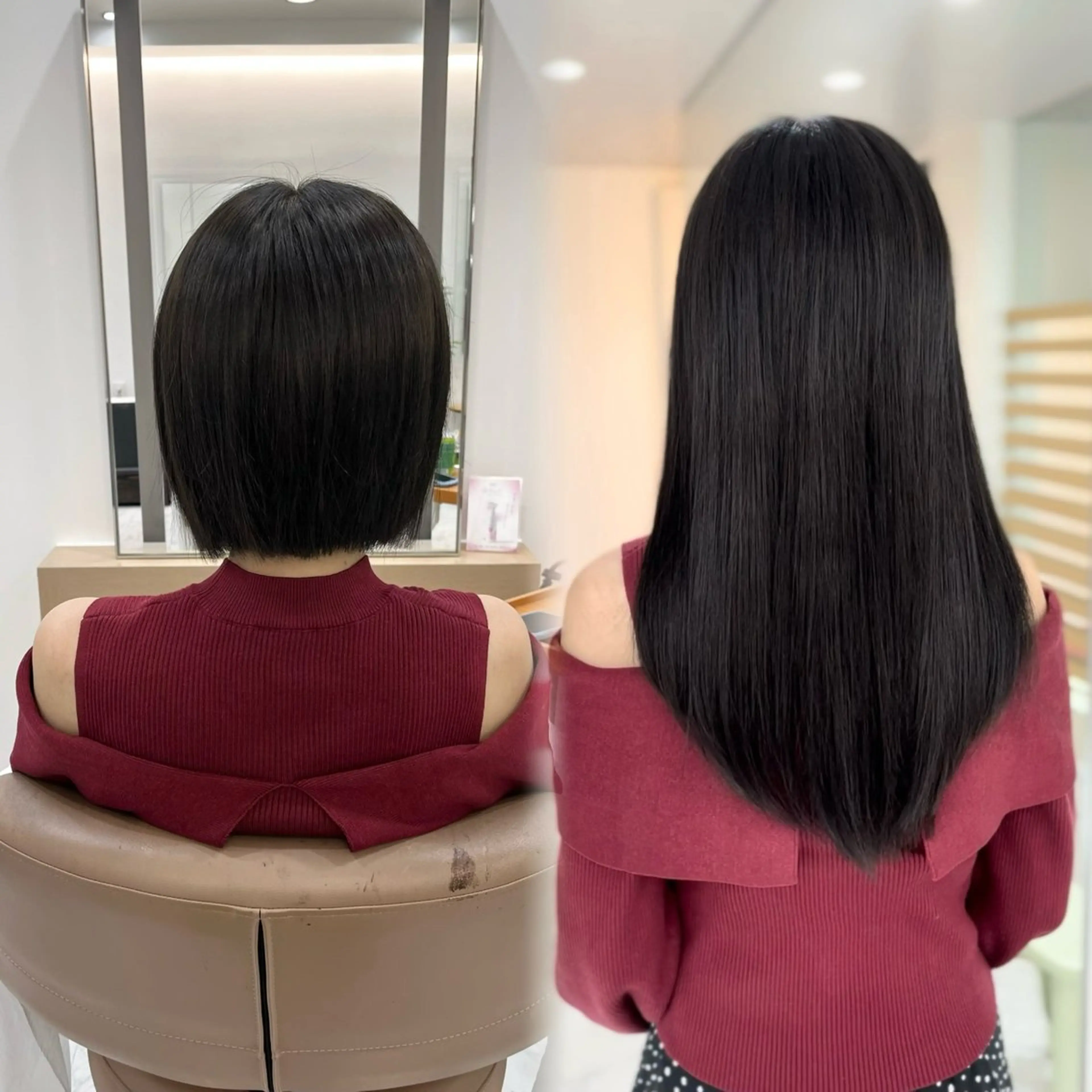 ロング シールエクステ エクステ ロング カット エクステ エクステ初心者歓迎 💎馴染みNo.1のヘアスタイル