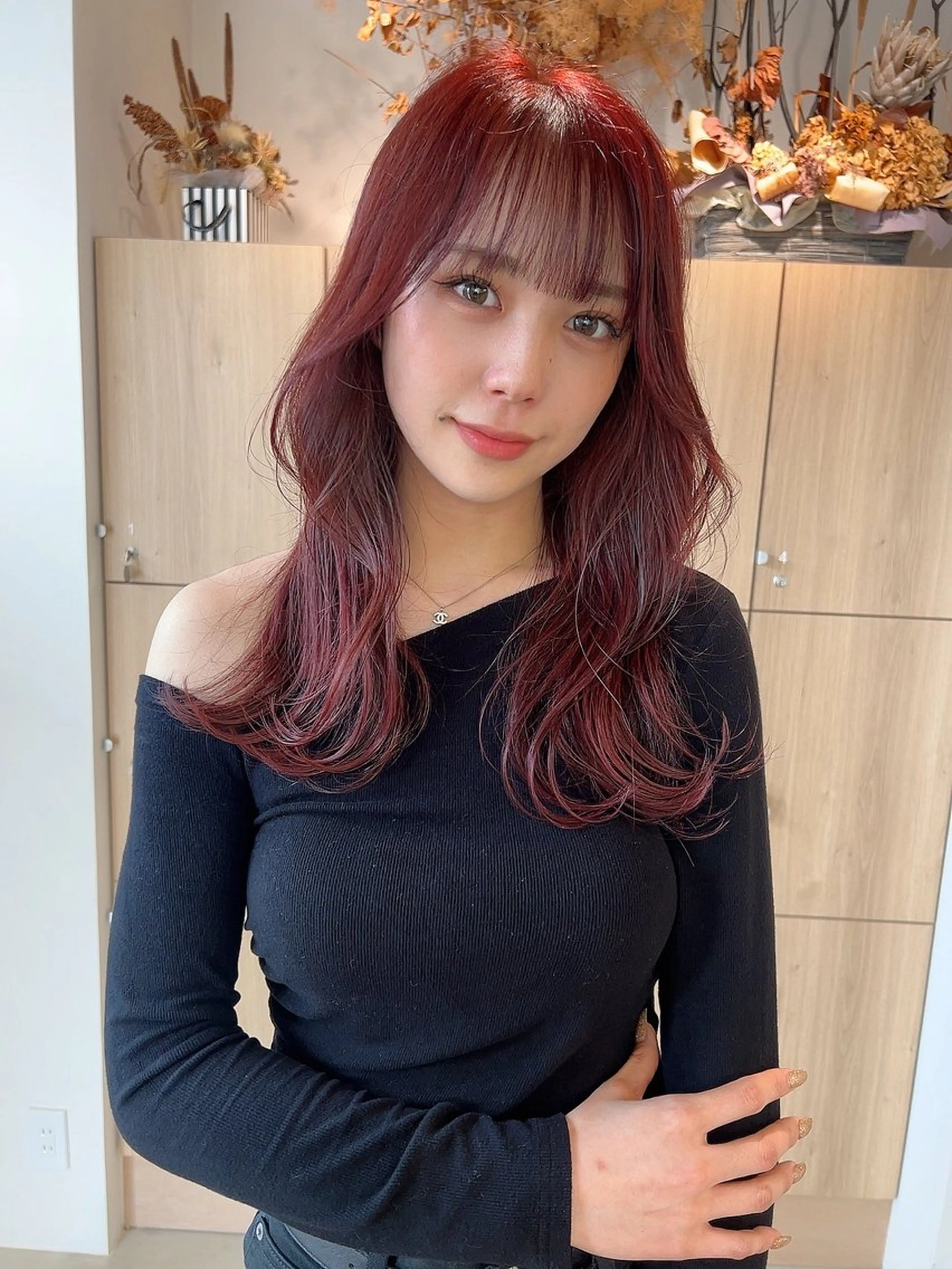 ロング ヘアカラー トリートメント vince. moekoのヘアスタイル