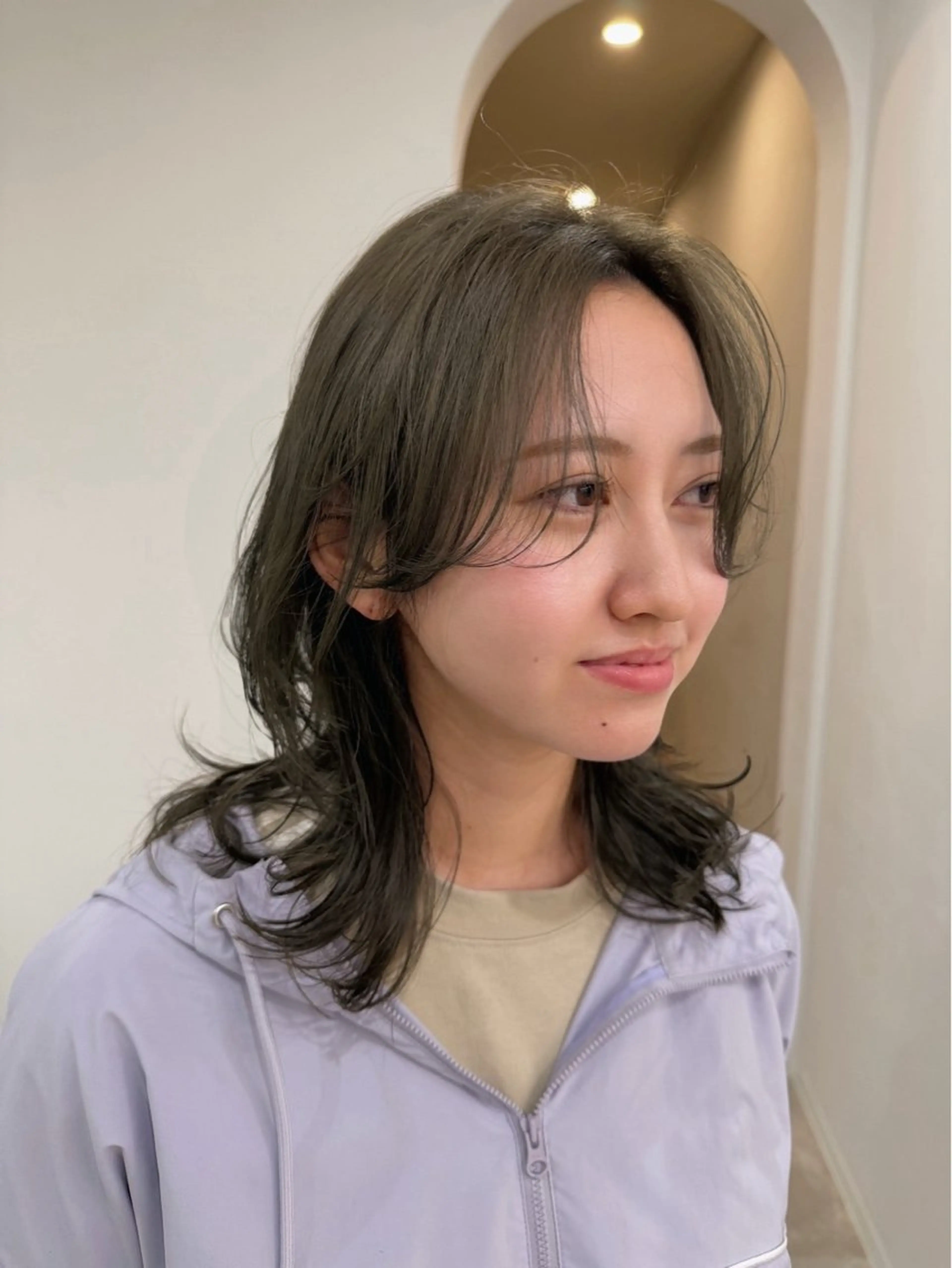 ミディアム ヘアカラー 古堅 一正のヘアスタイル