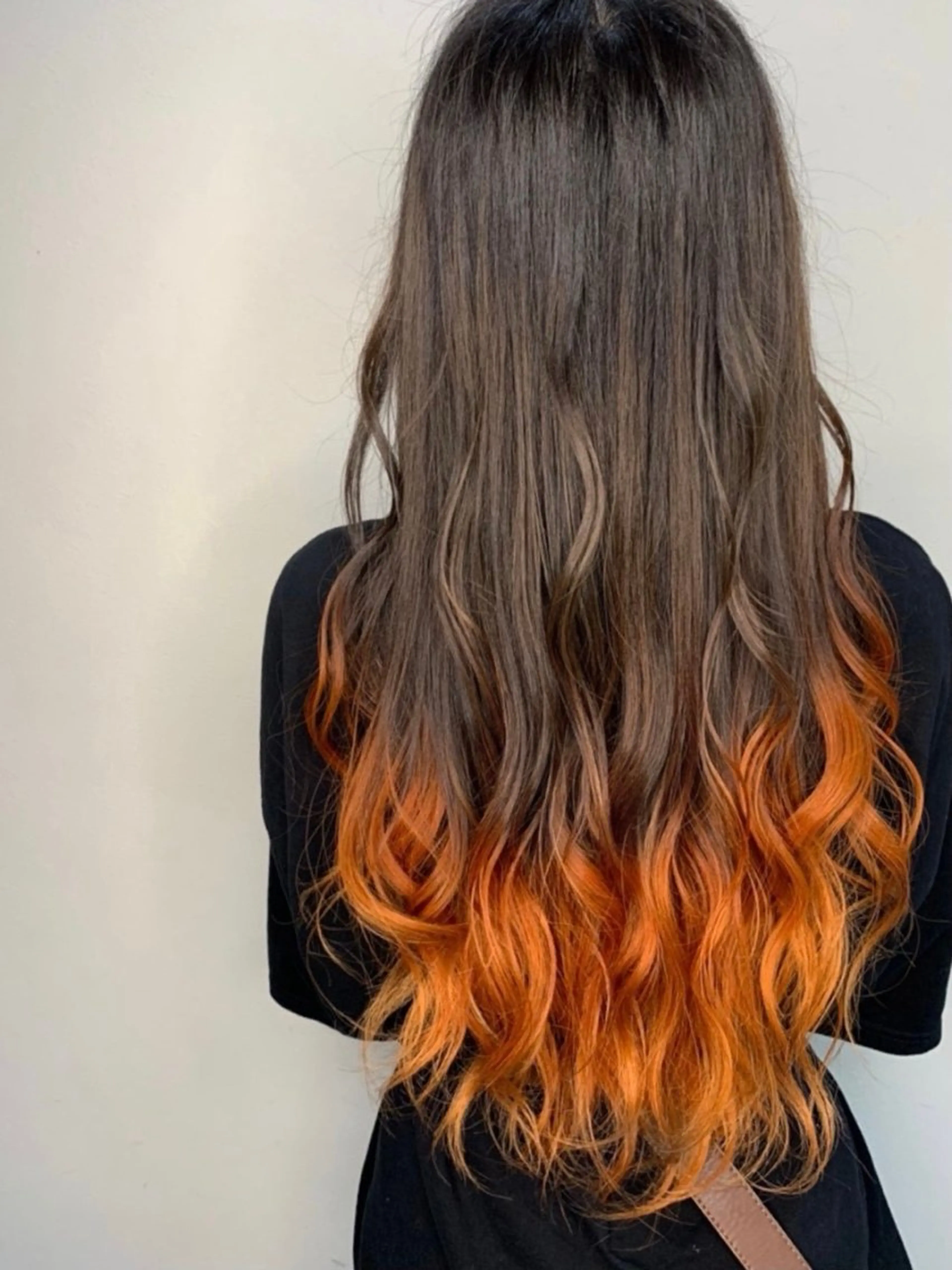 ロング カラー オレンジ 🌟カラー特化🌟 大村 遥咲のヘアスタイル