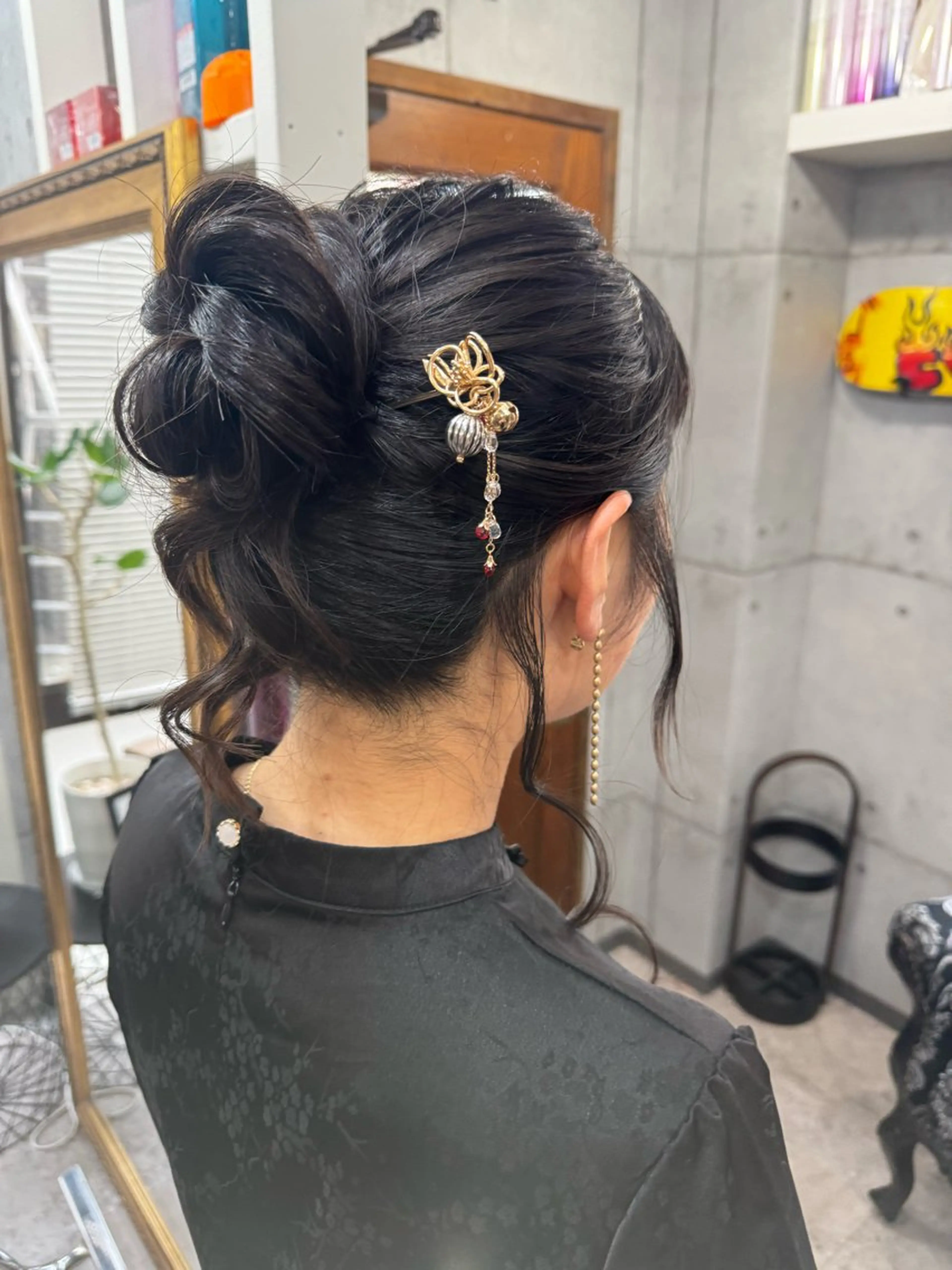 セミロング ヘアセット 石井 綺乃のヘアスタイル