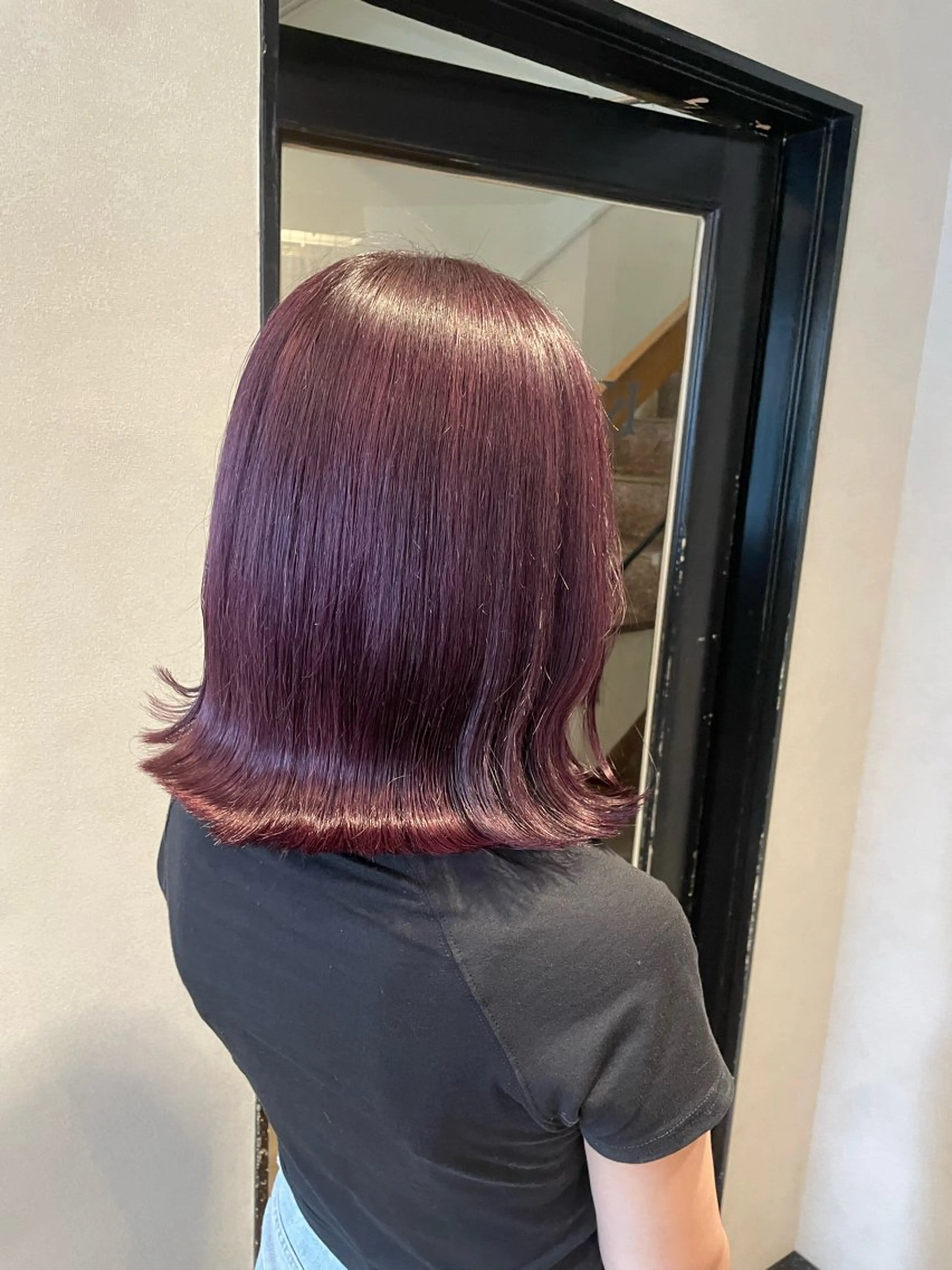 ミディアム カラー ベージュカラー ブラウンカラー ショコラブラウン グレージュ オリーブベージュ 愛　莉/大阪美容室 /ケア・艶カラーのヘアスタイル