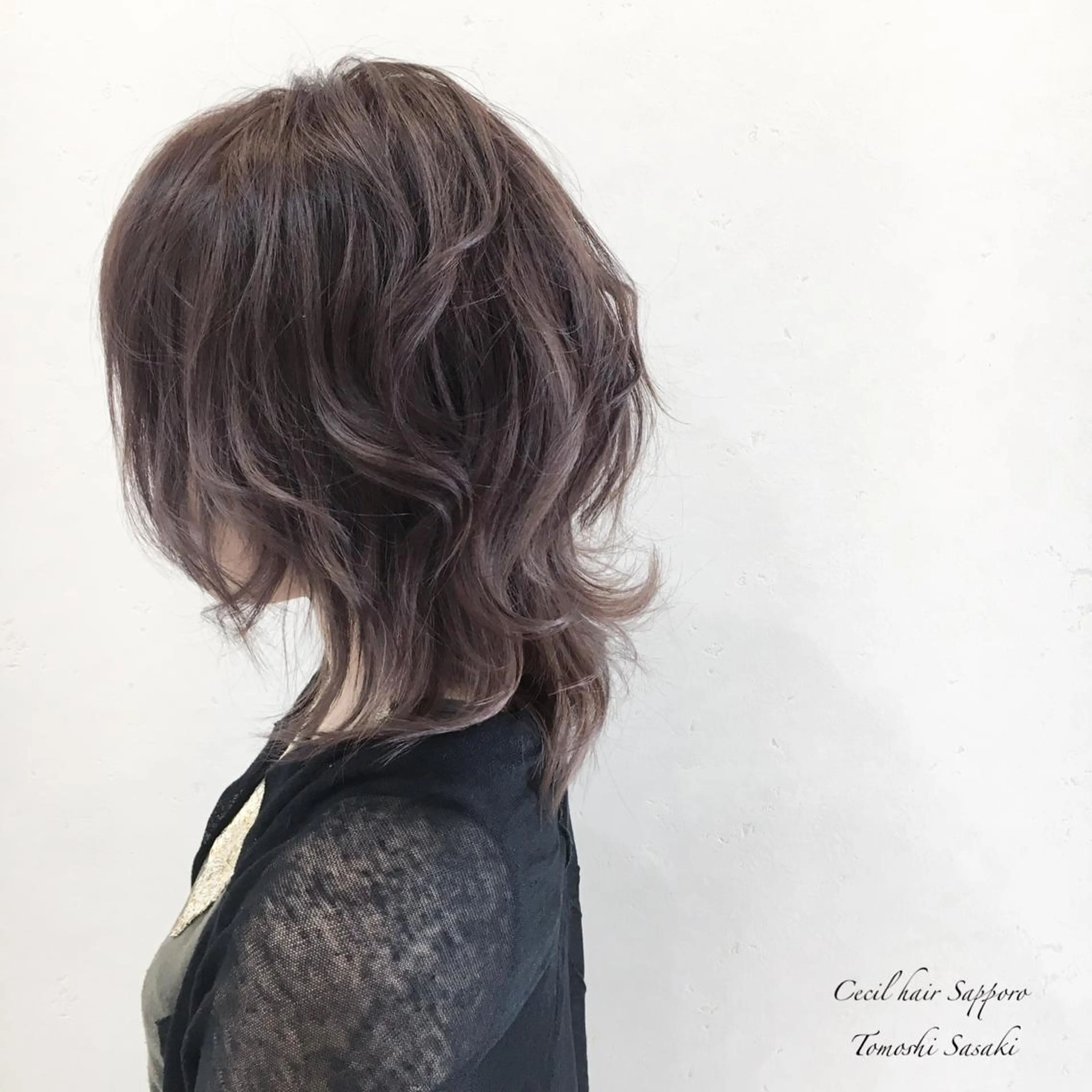 カラー 透明感カラー ササキ トモシのヘアスタイル