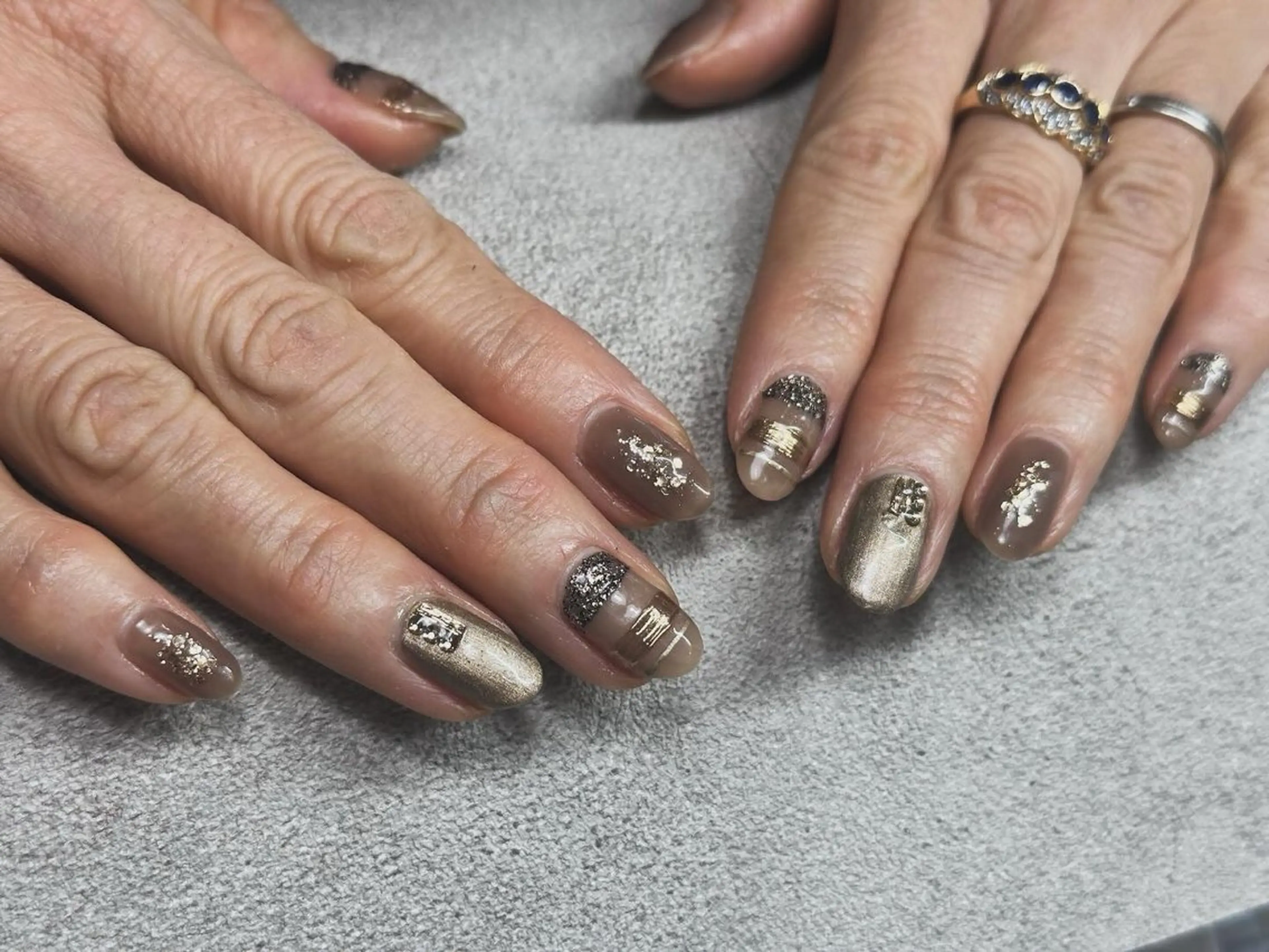 ネイル 成人式 マグネットネイル ニュアンスネイル オフィスネイル スカルプネイル Le Lienのネイルデザイン