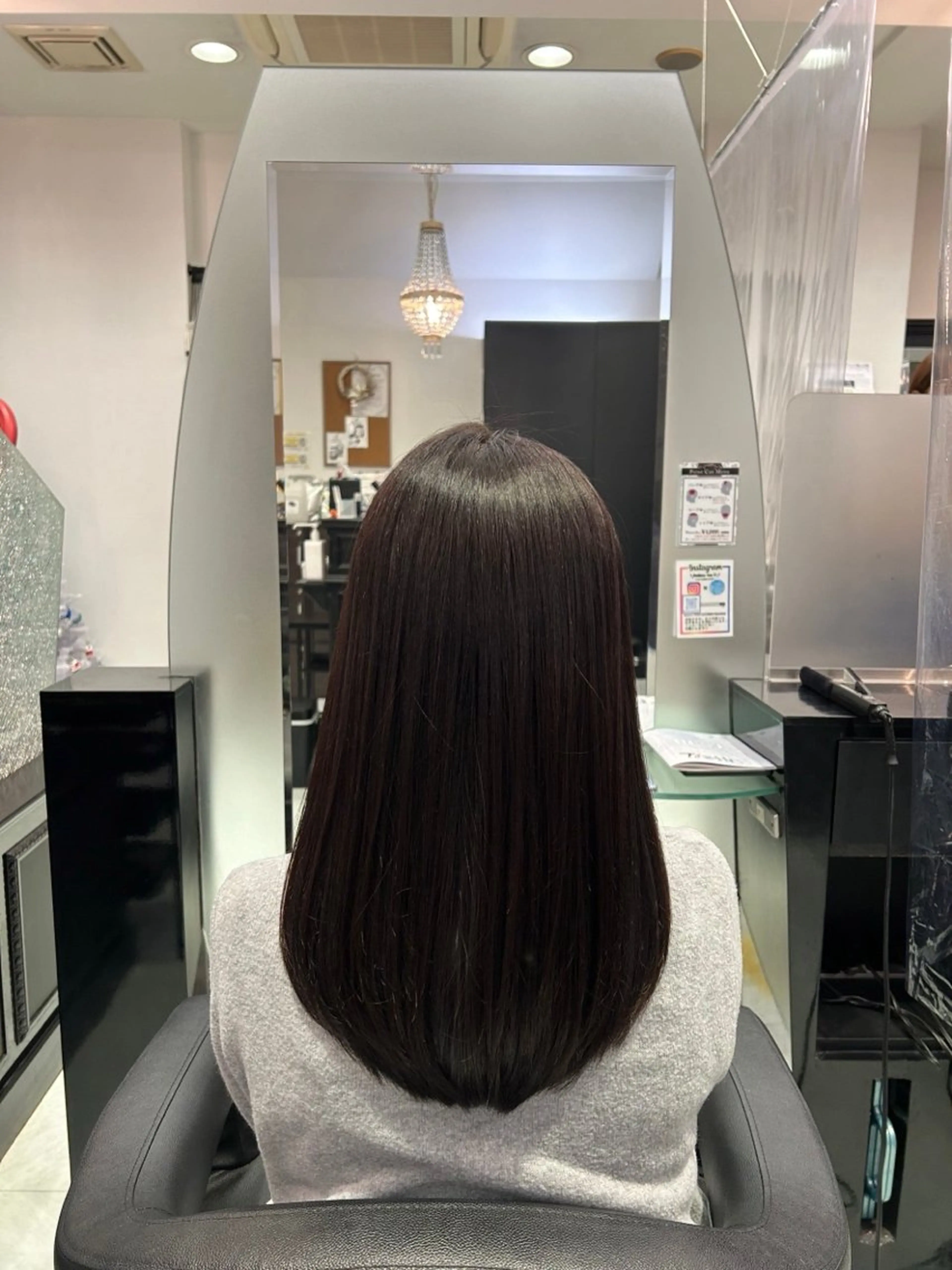 白髪染めリタッチカラーの写真