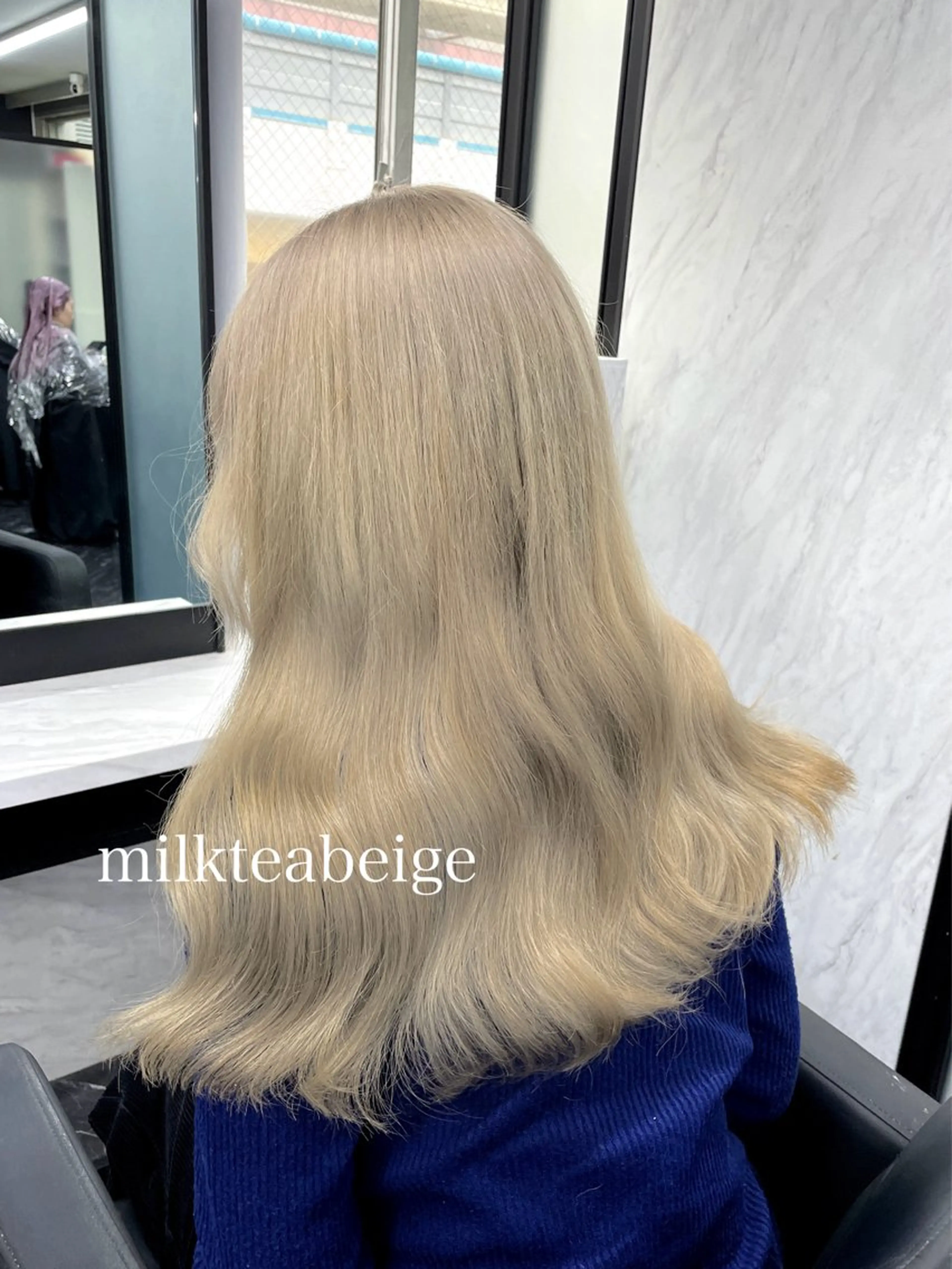 セミロング カラー カット ヘアカラー トリートメント エクステ🩵ブリーチ 韓国ヘア🩵KAEのヘアスタイル