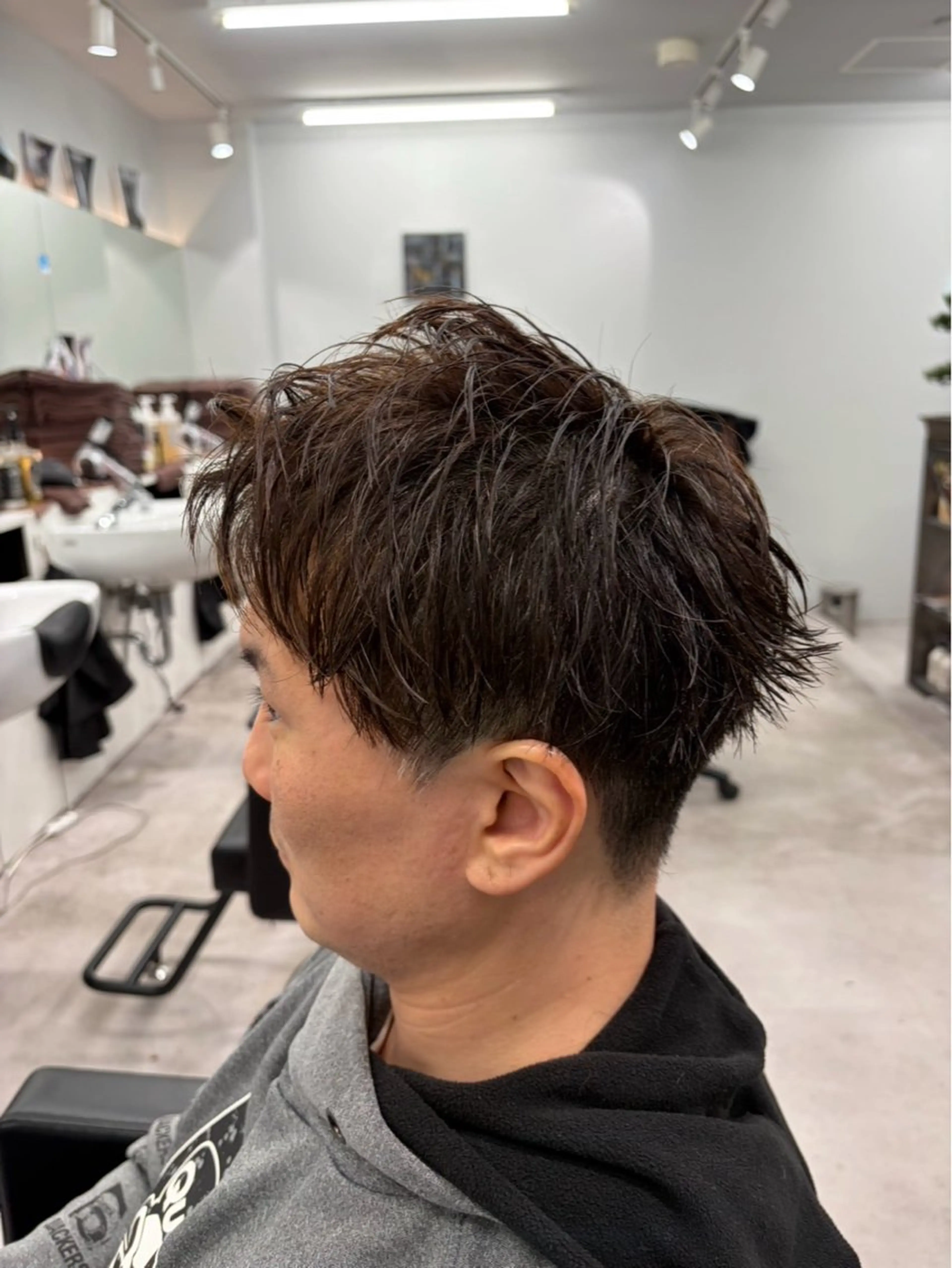 ショート メンズ アップバング 刈り上げ ショートヘア カット 北千住No1 二田健吾‼️のヘアスタイル