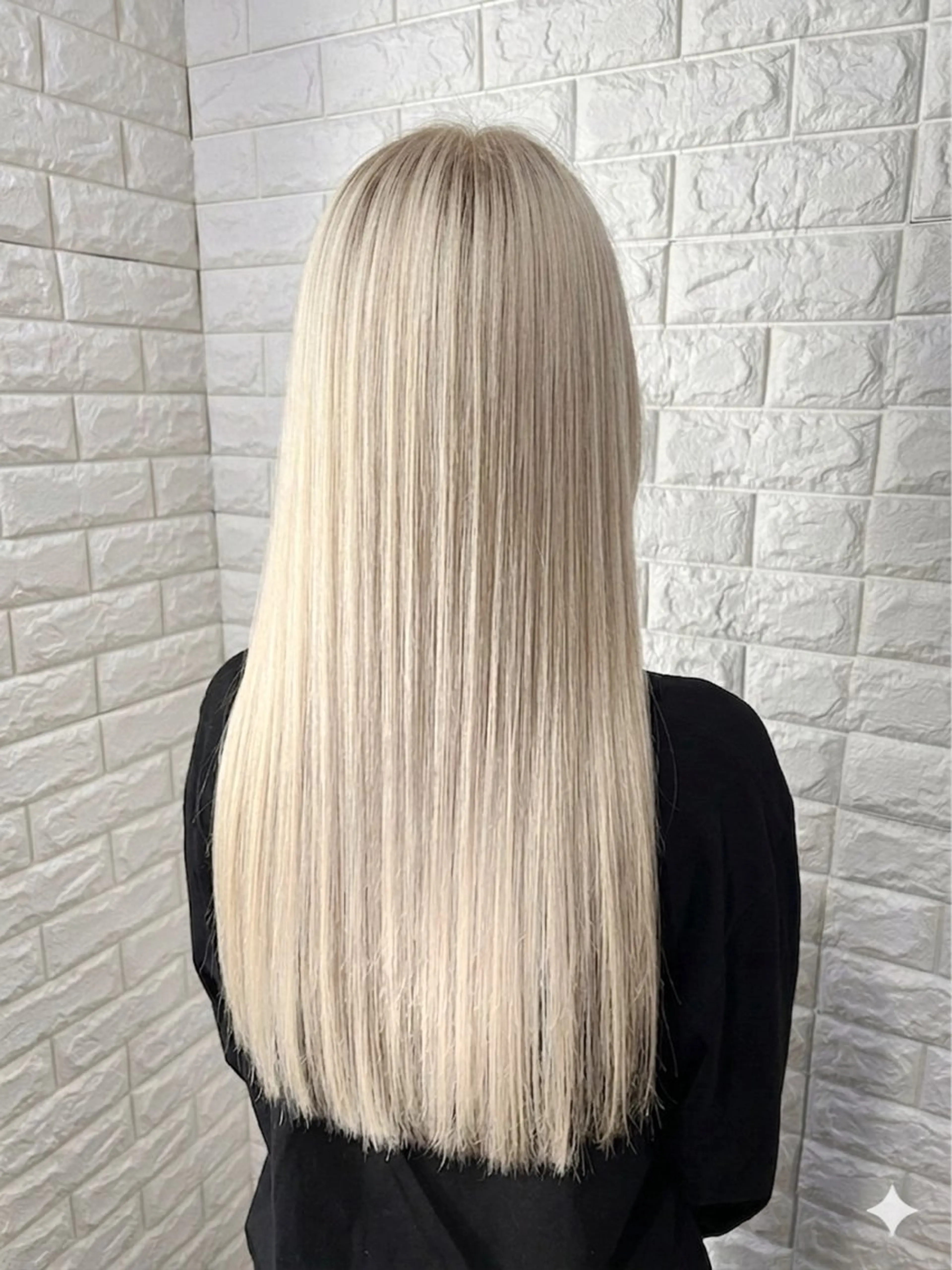 セミロング カラー ブリーチ ブロンド クオルシアカラー ヘアカラー トリートメント レイヤー/縮毛矯正/ 透明感カラー/マサキのヘアスタイル