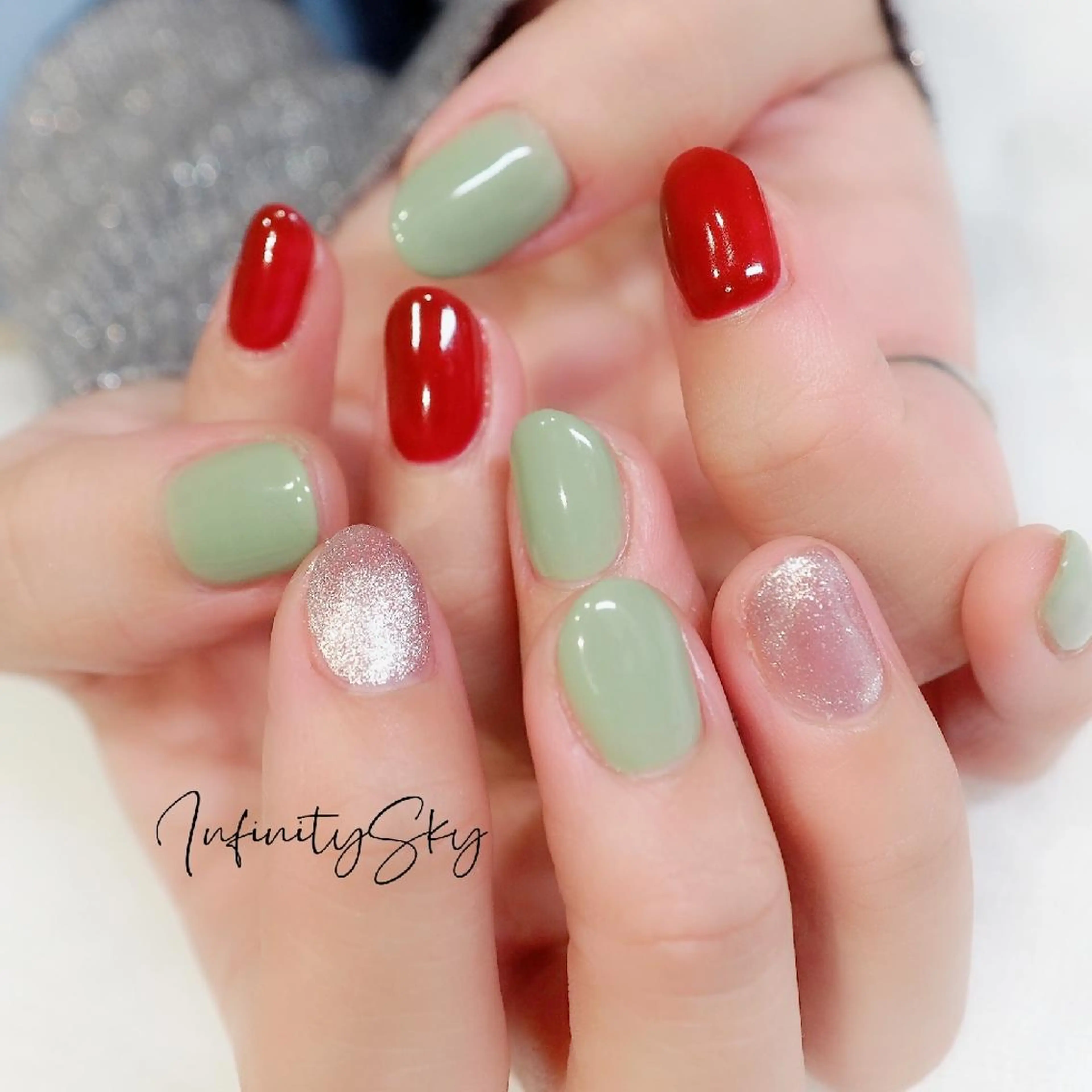 ネイル ハンドネイル infinity skyのネイルデザイン