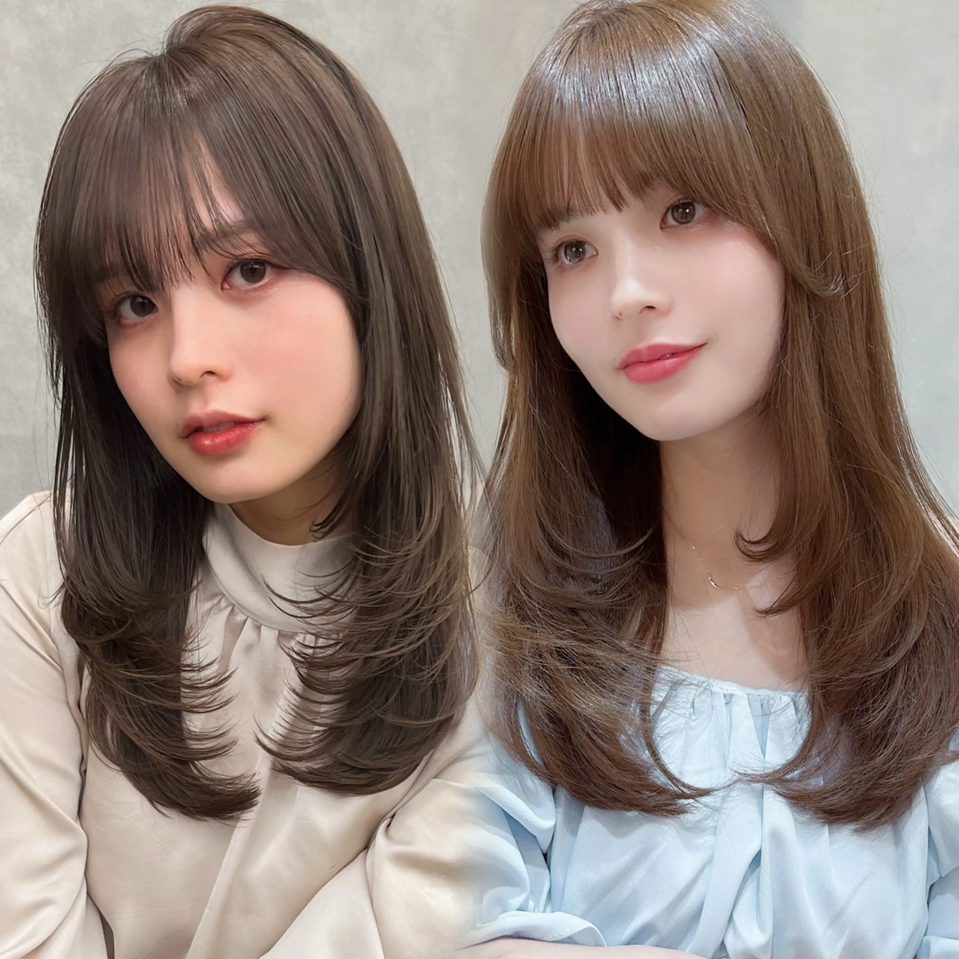 ロング カラー 透明感カラー 韓国風ヘア レイヤーカット カット ヘアカラー トリートメント 韓国ヘア🇰🇷/縮 毛矯正🫧/木村和生のヘアスタイル