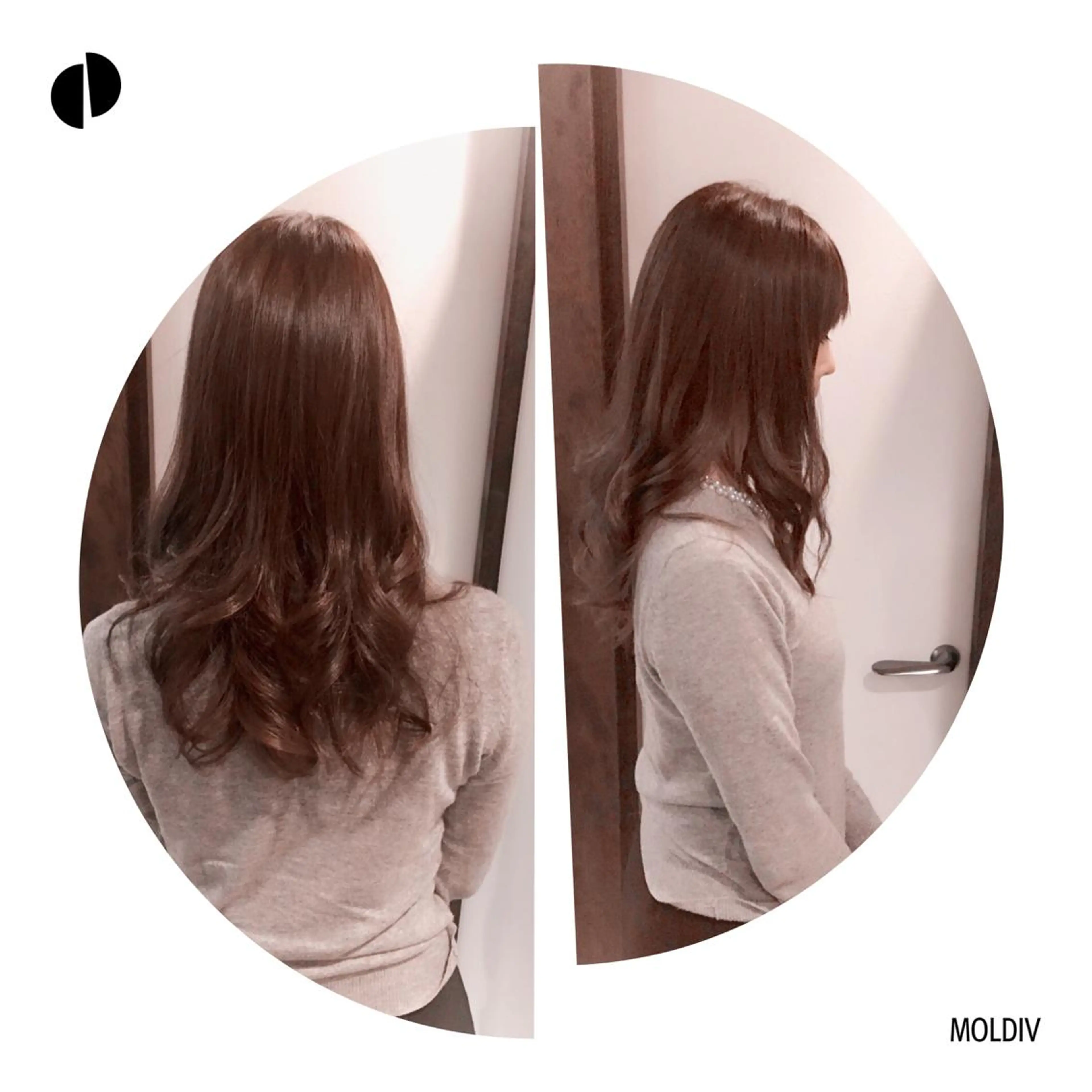 セミロング ロング カラー グレージュ ✨縮毛矯正✨髪質改善 ナカシマ ユミのヘアスタイル