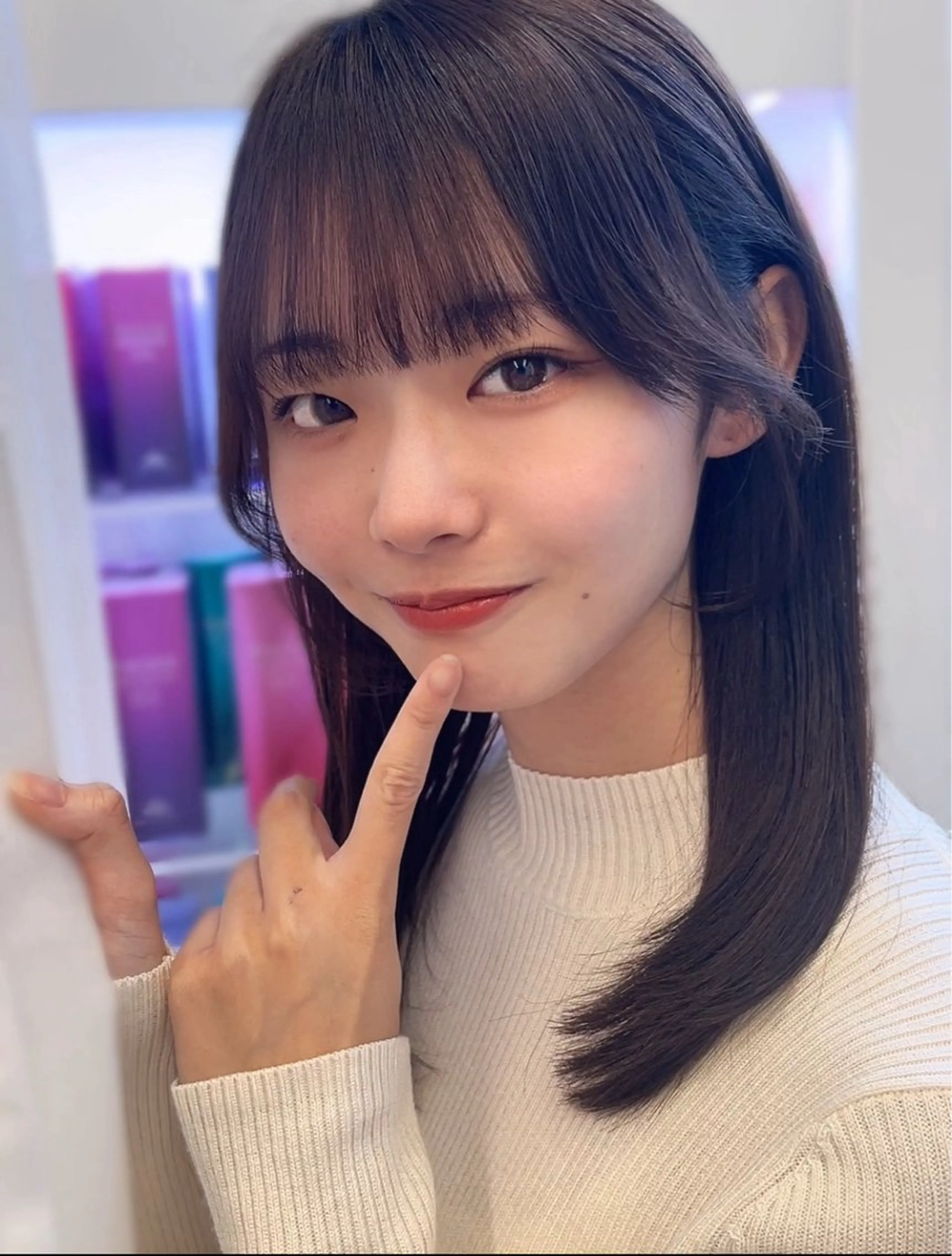 ロング tronc所属・美髪"縮毛矯正" 別所レイヤ【なんば】のヘアスタイル