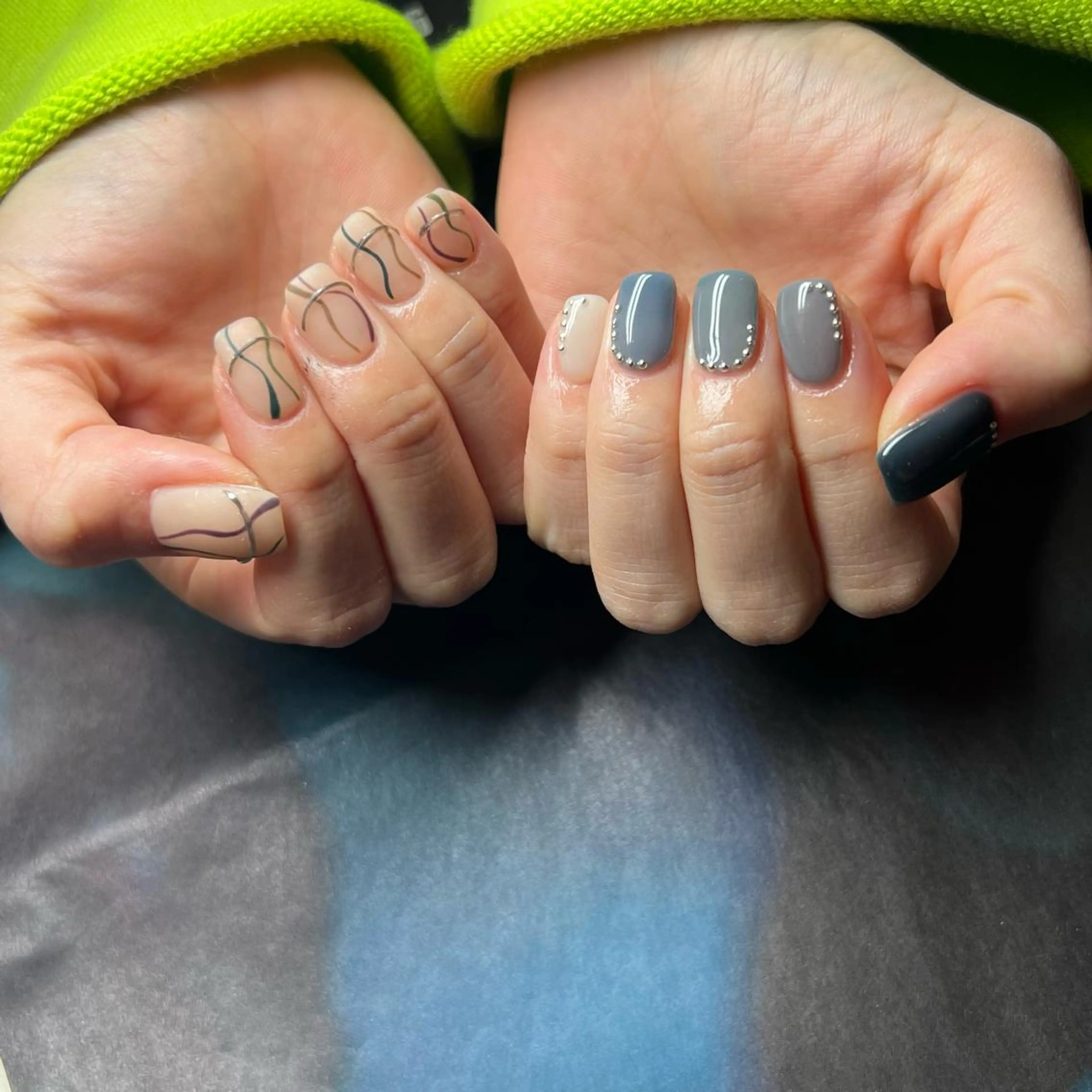 ネイル シンプルネイル ハンドネイル 𝐫𝐚𝐢 𝐧𝐚𝐢𝐥のネイルデザイン