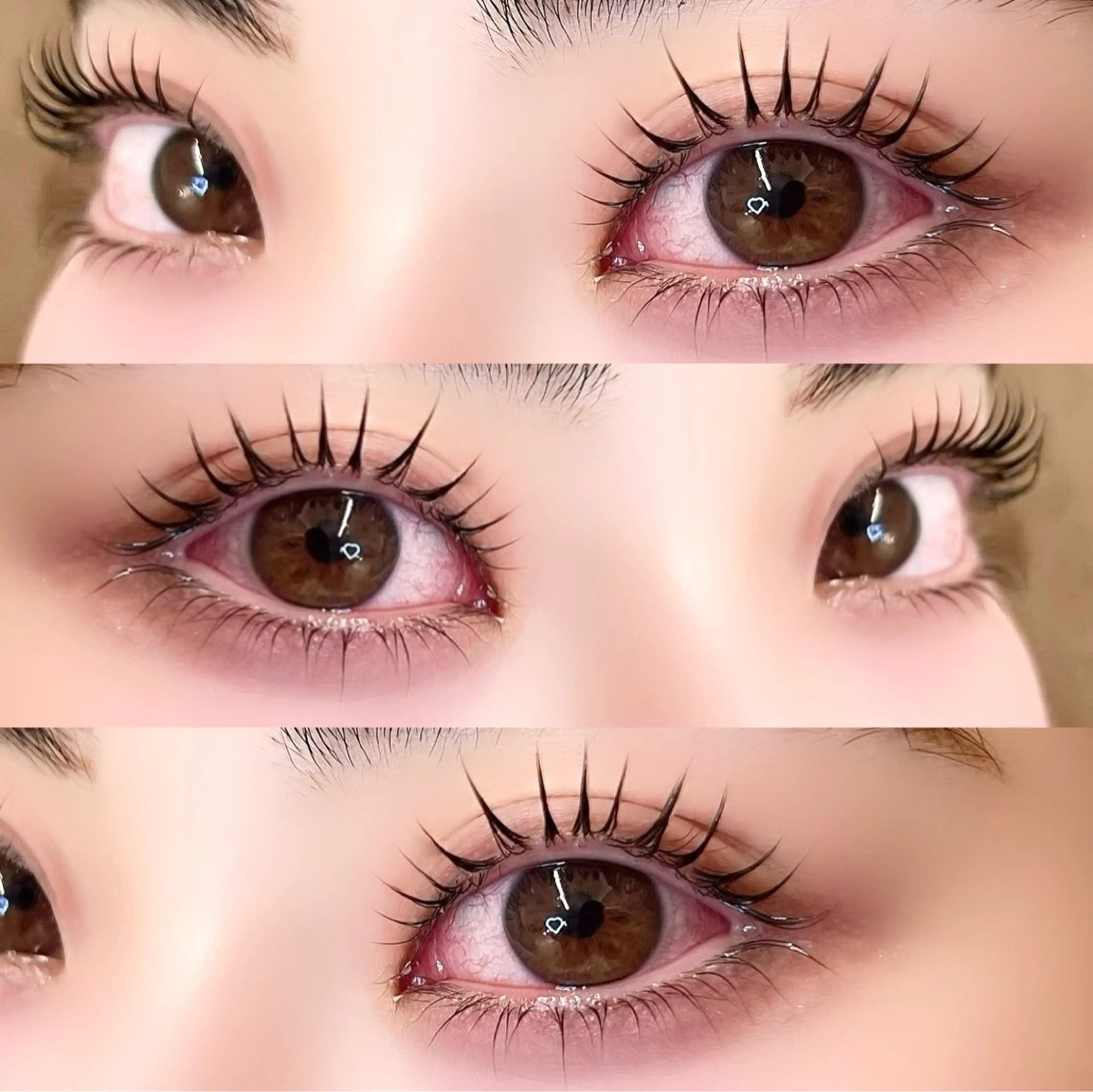 マツエク・マツパ まつげパーマ 下まつげエクステ マツパ emiri🍒 @illu6_6nのマツエク・マツパデザイン