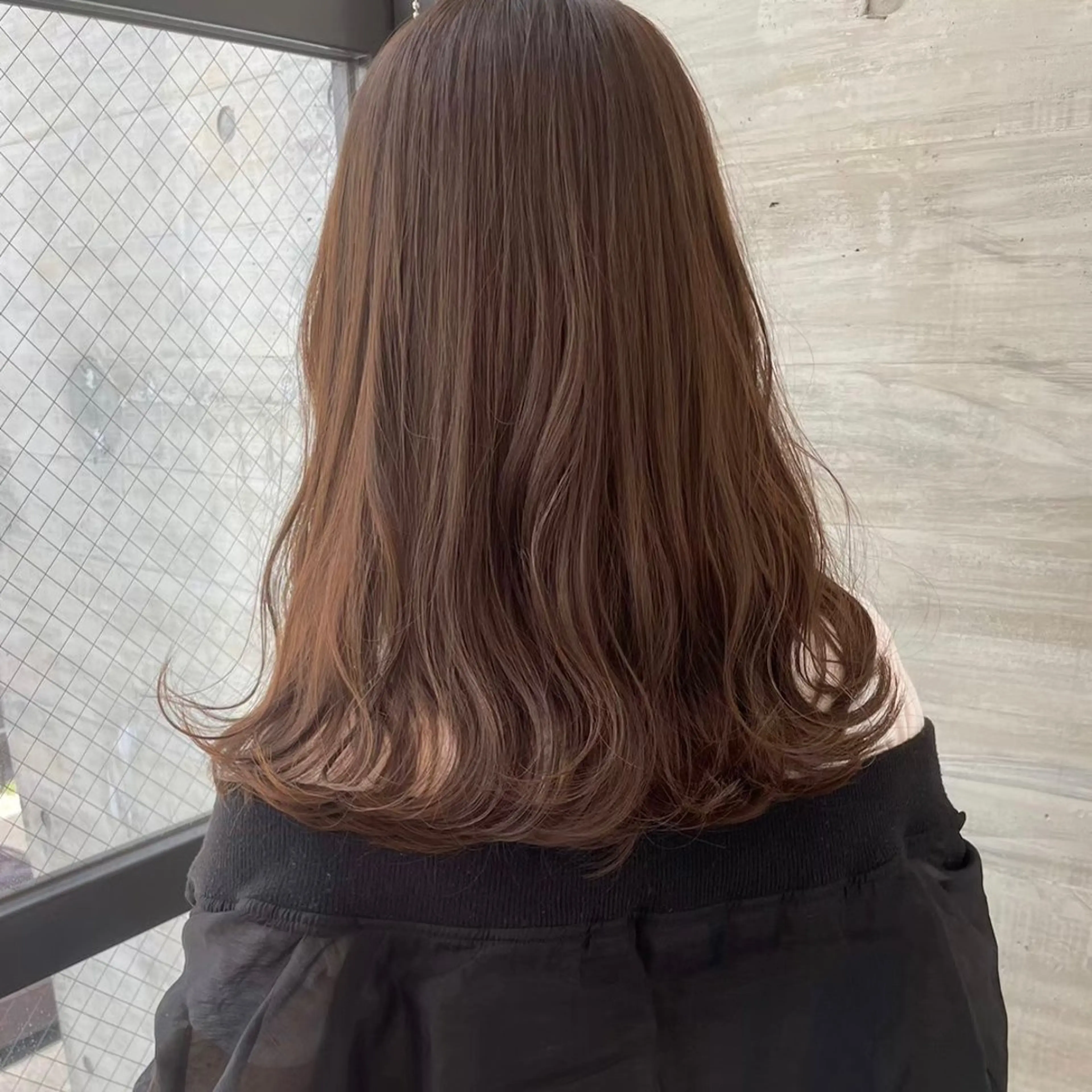 セミロング カラー グレージュ ParveMix￤ 大賀さつき🍨🤍のヘアスタイル