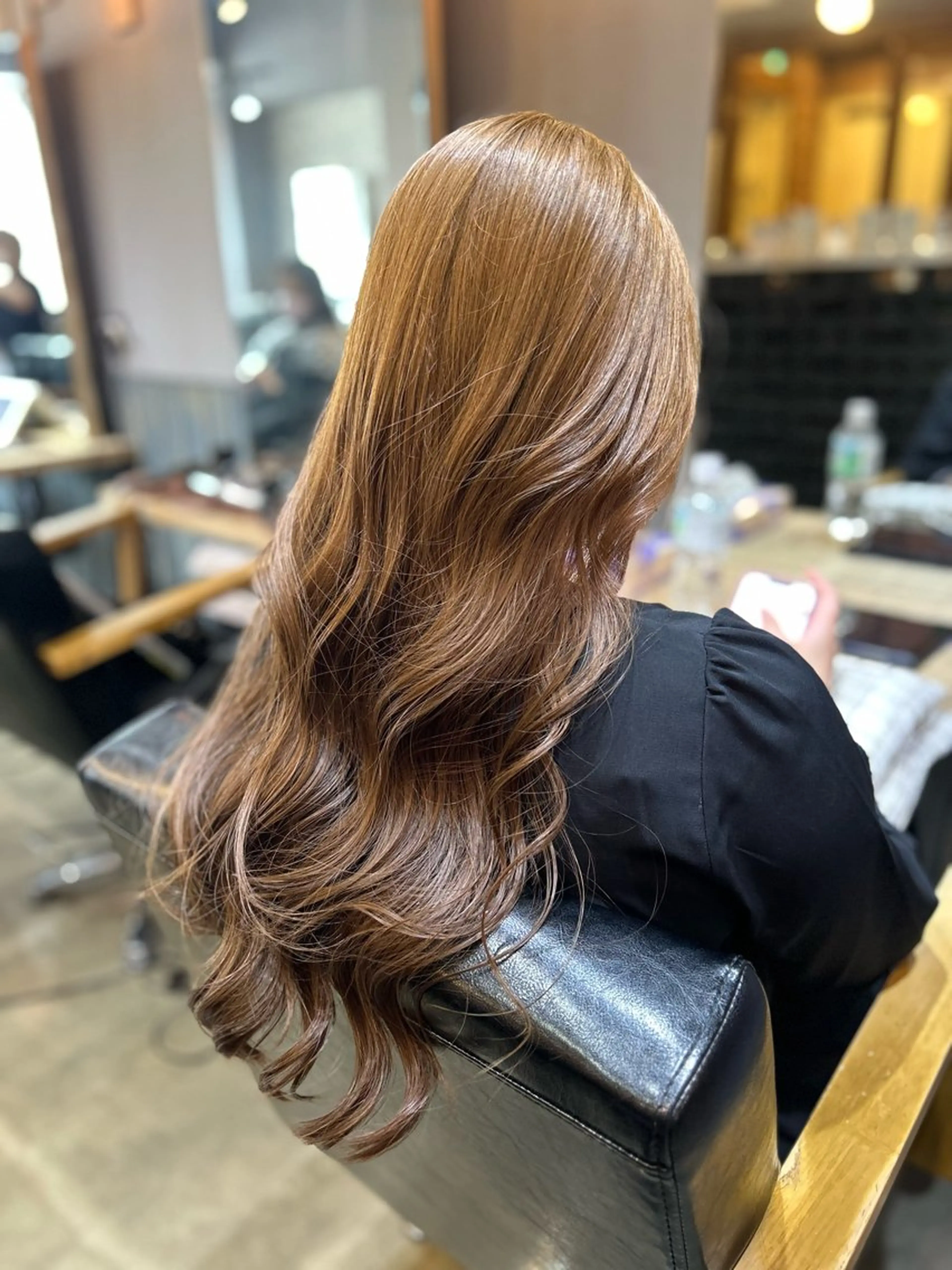 ロング カット ヘアカラー トリートメント 園田 彩音のヘアスタイル