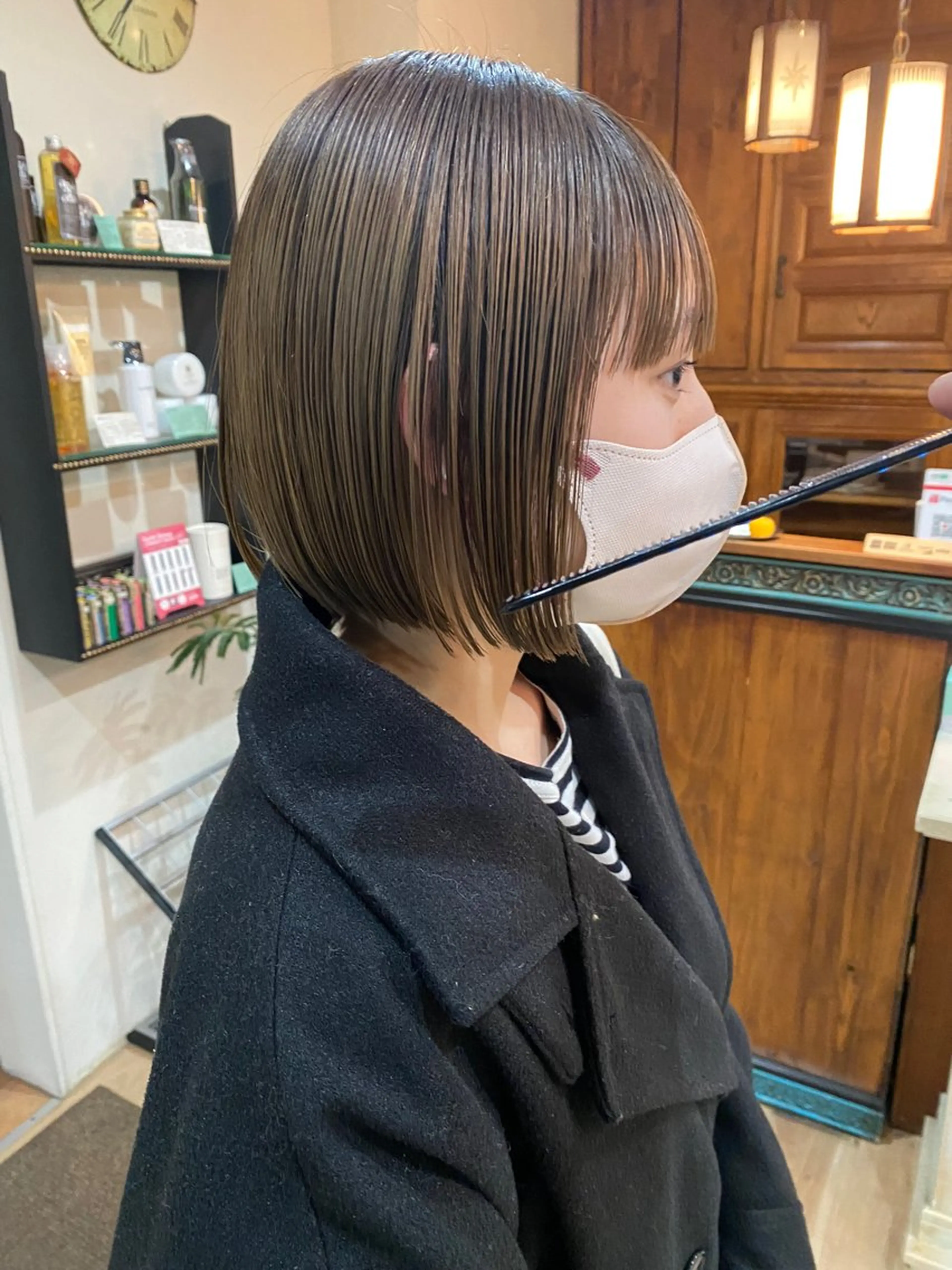 ショート カラー ボブ カット ヘアカラー トリートメント ZEEN所属・東田 恋のヘアスタイル