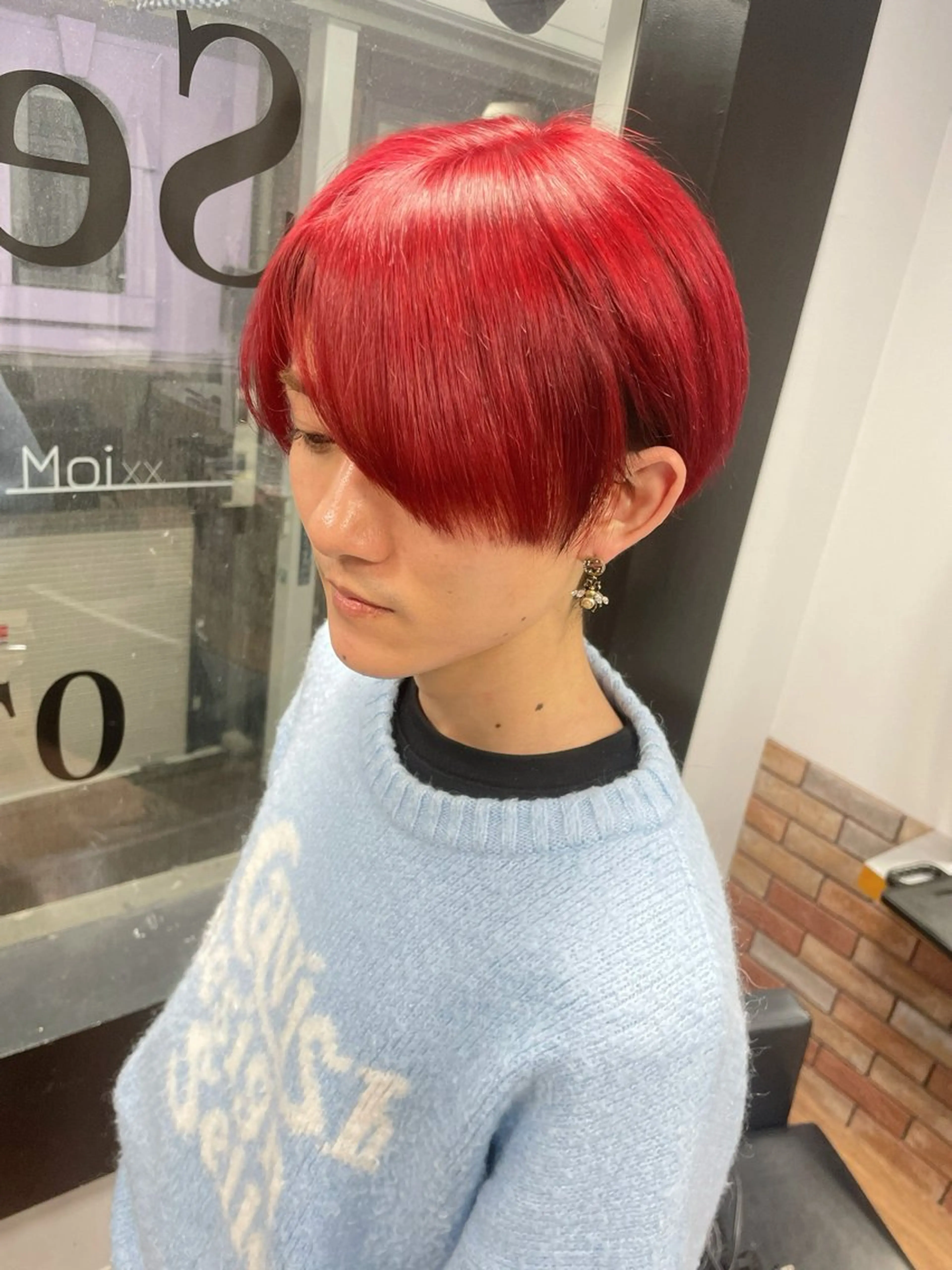メンズ ヘアカラー ブリーチ　BAM BIのヘアスタイル
