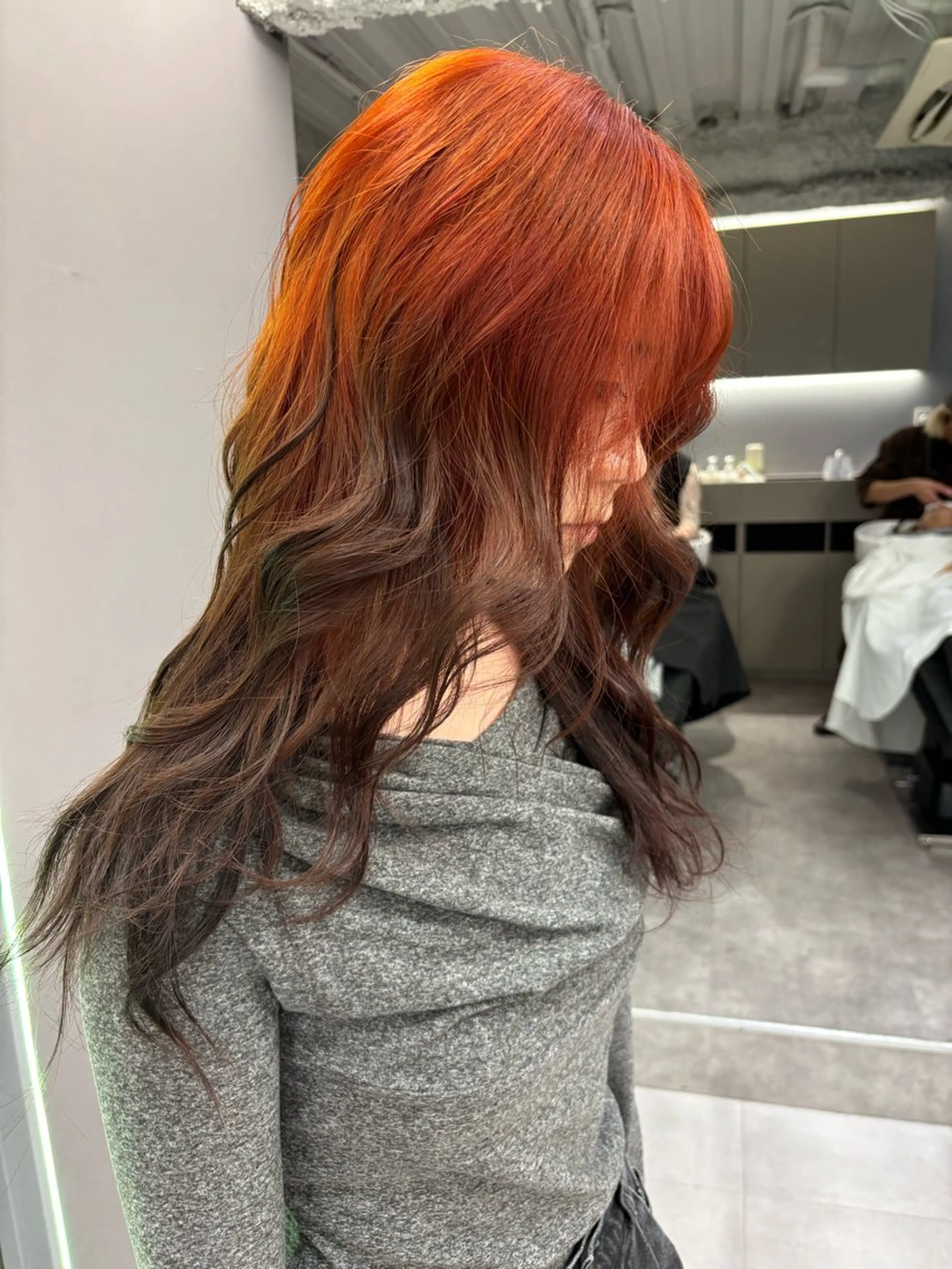 セミロング カラー ヘアカラー 名古屋／デザイン／ ブリーチ/松井亮磨のヘアスタイル